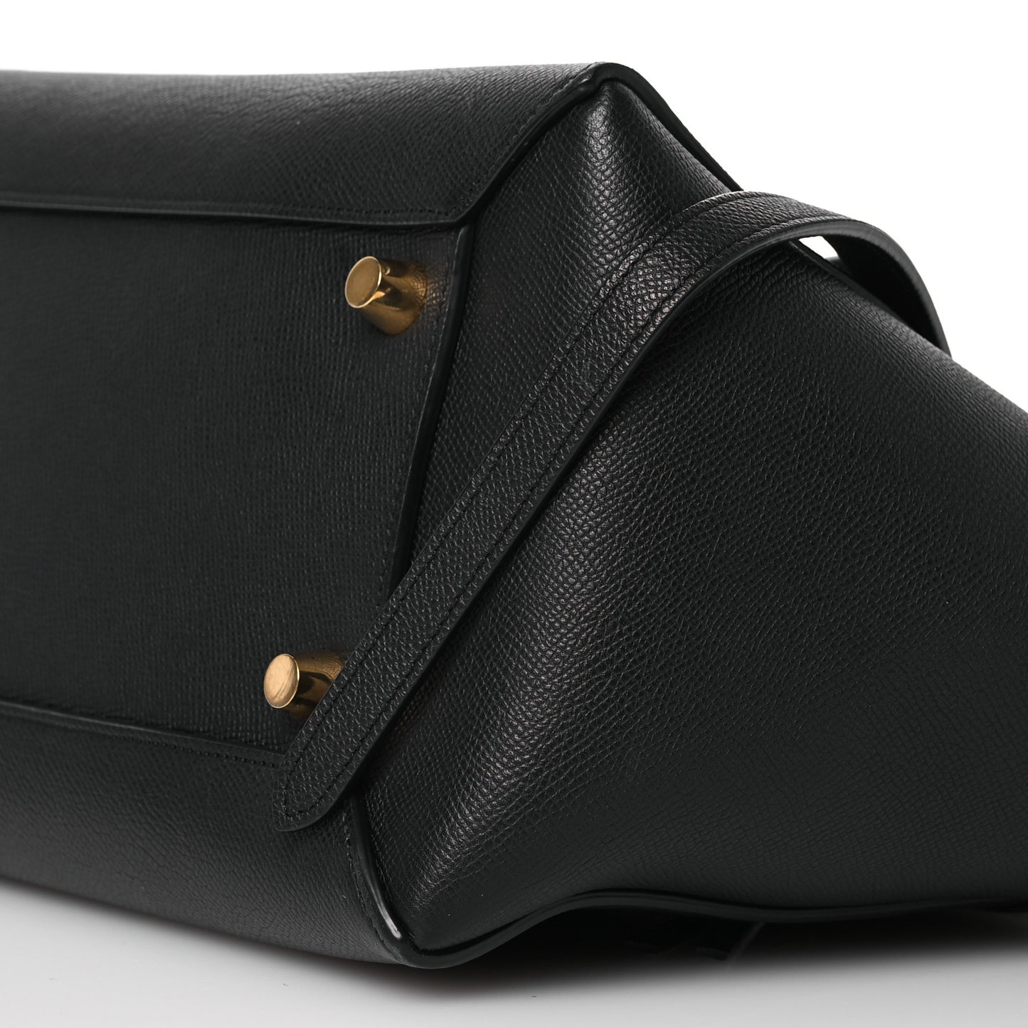 Grained Calfskin Mini Belt Bag Black