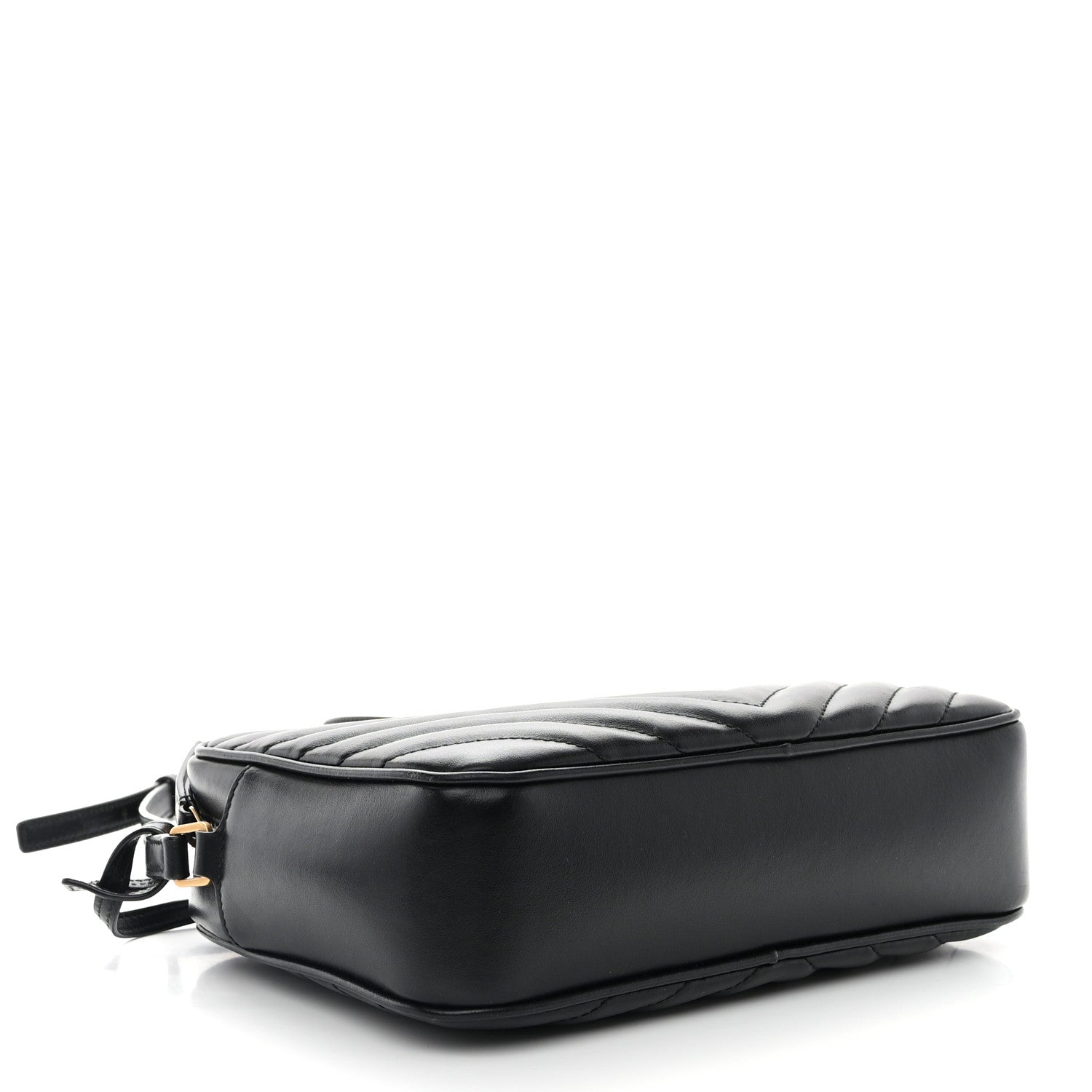 Saint Laurent Calfskin Matelasse Monogram Lou Camera Bag Black 4 of 12