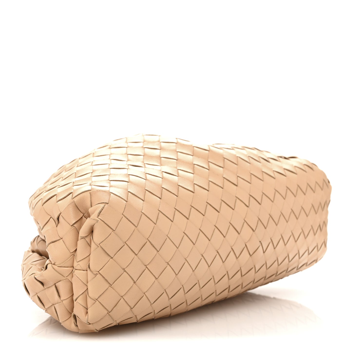 Nappa Maxi Intrecciato The Pouch Oversized Clutch Almond