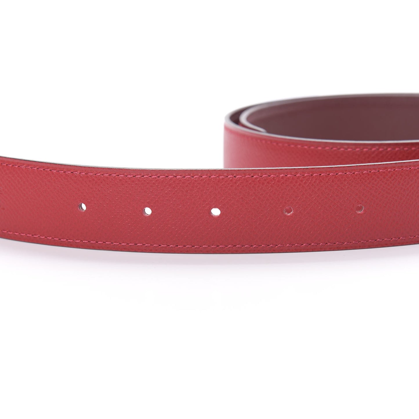 Epsom Swift 32mm Belt Strap 85 Rouge Casaque Rouge H