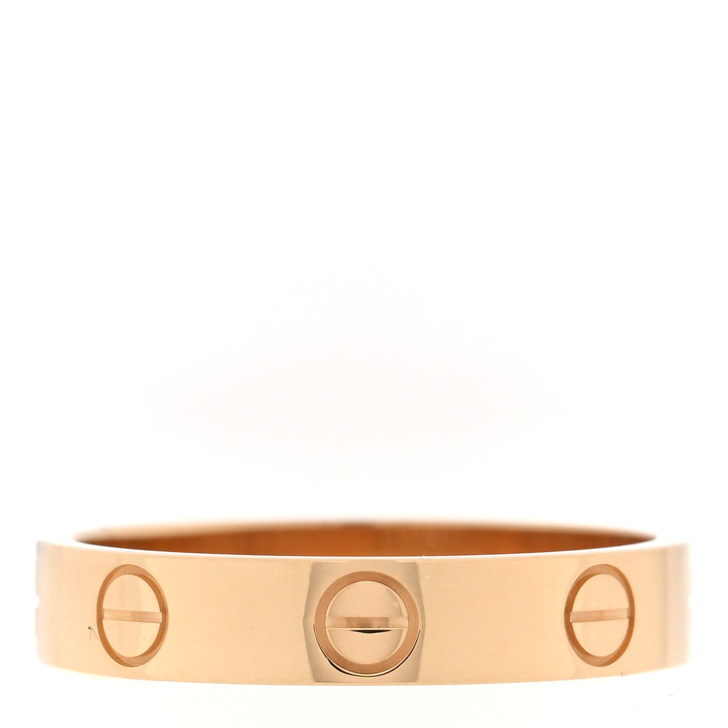 18K Yellow Gold 3.5mm LOVE Wedding Band Ring 52 6