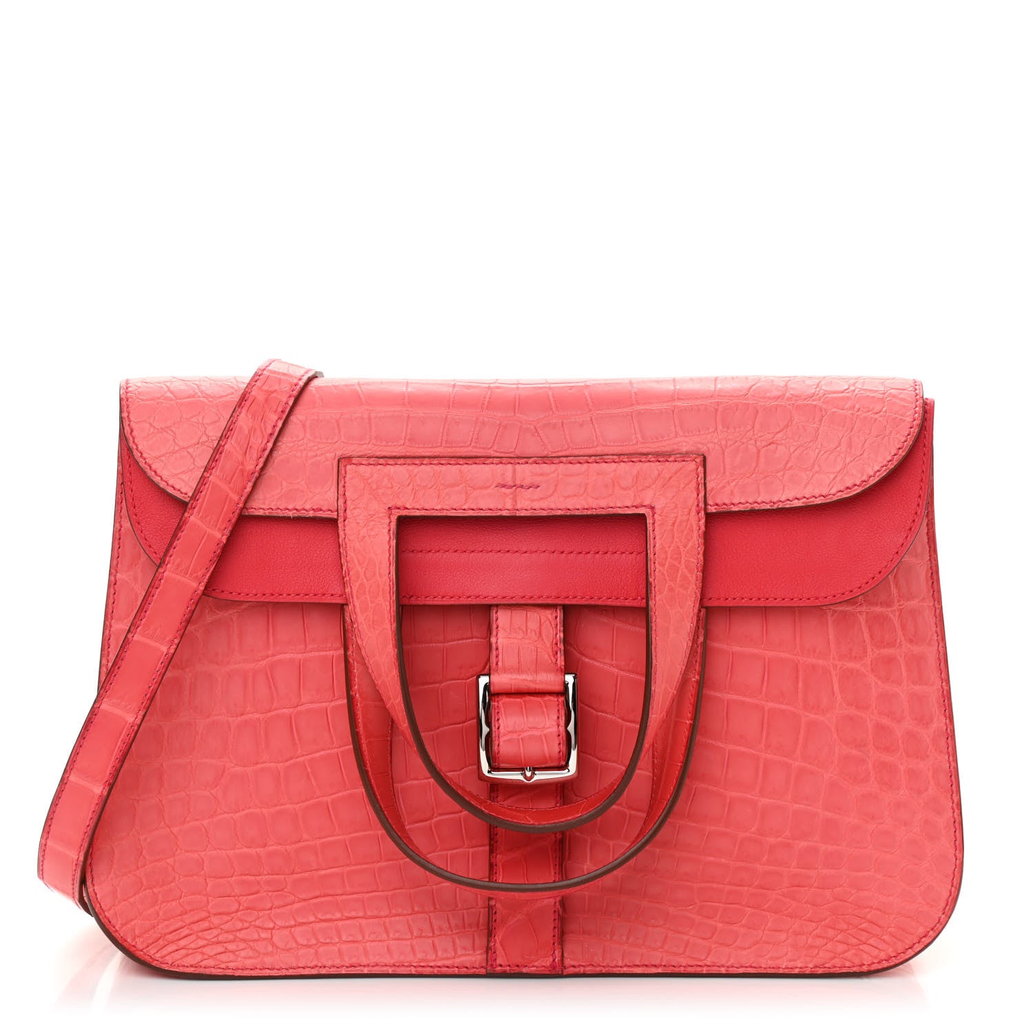 Hermes Matte Niloticus Crocodile Halzan 31 Bougainvillea 1139489