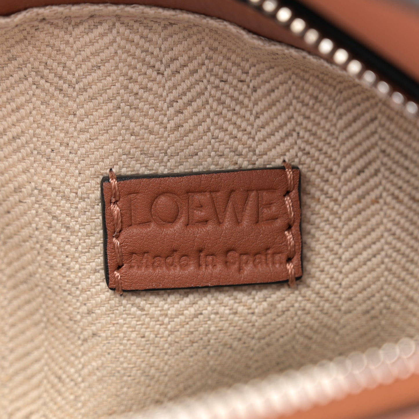 Calfskin Mini Puzzle Edge Bag Tan