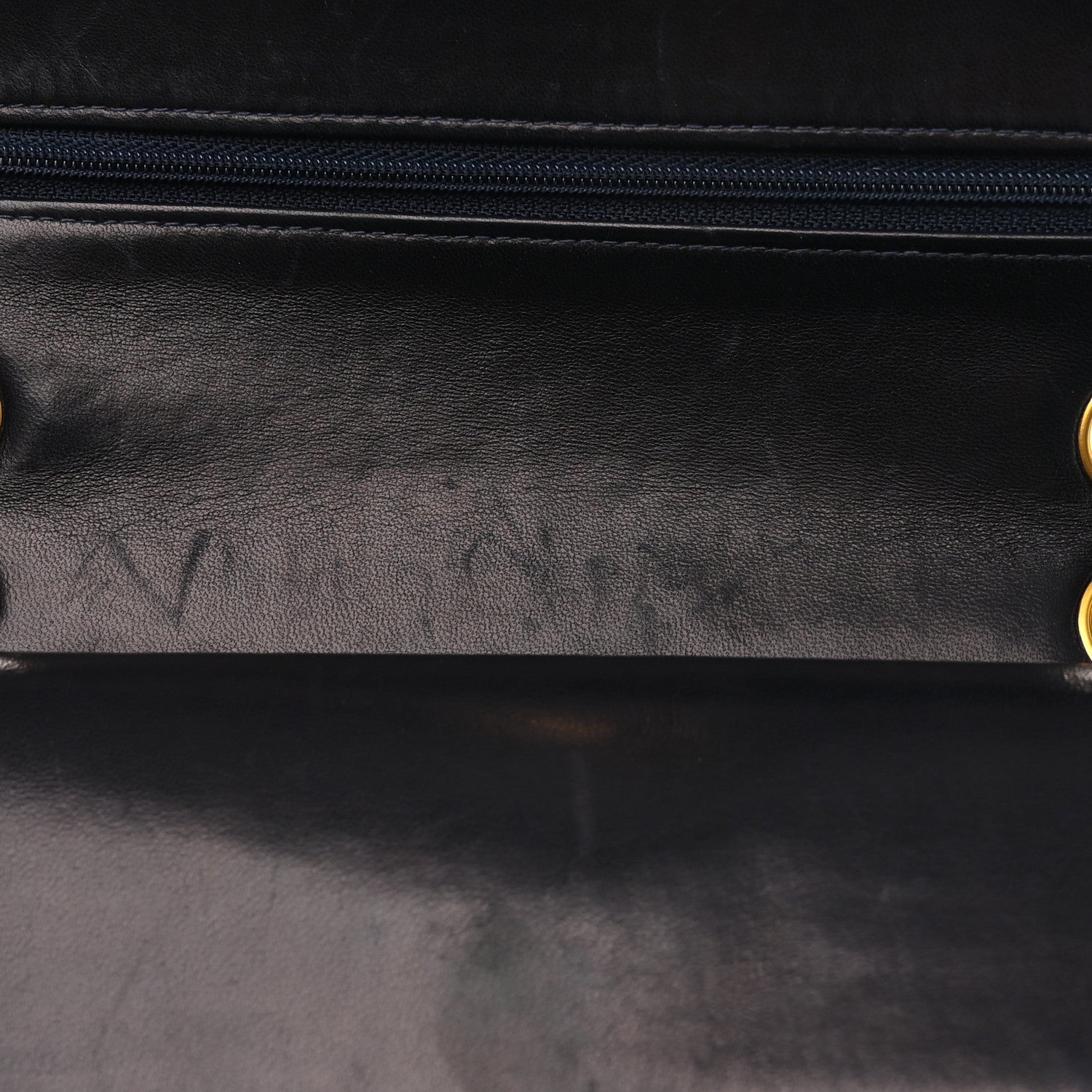 Chanel Lambskin Quilted Small Double Flap Navy 12 of 13