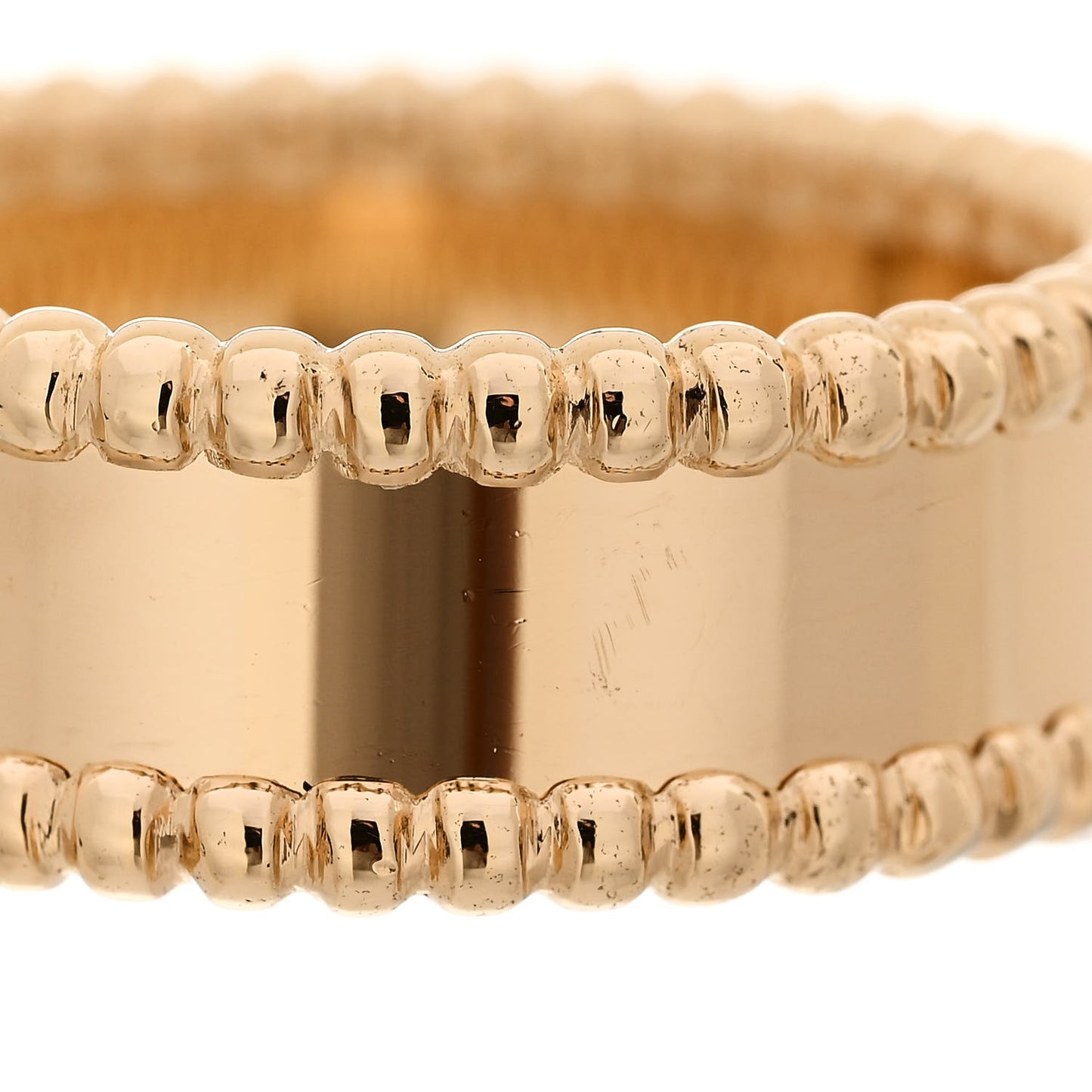 18K Yellow Gold Perlee Signature Ring 59 8.75