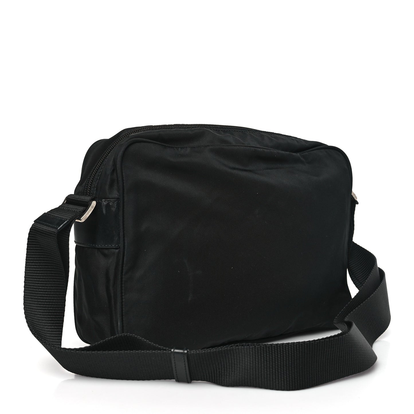 Nylon Vela Messenger Bag Black