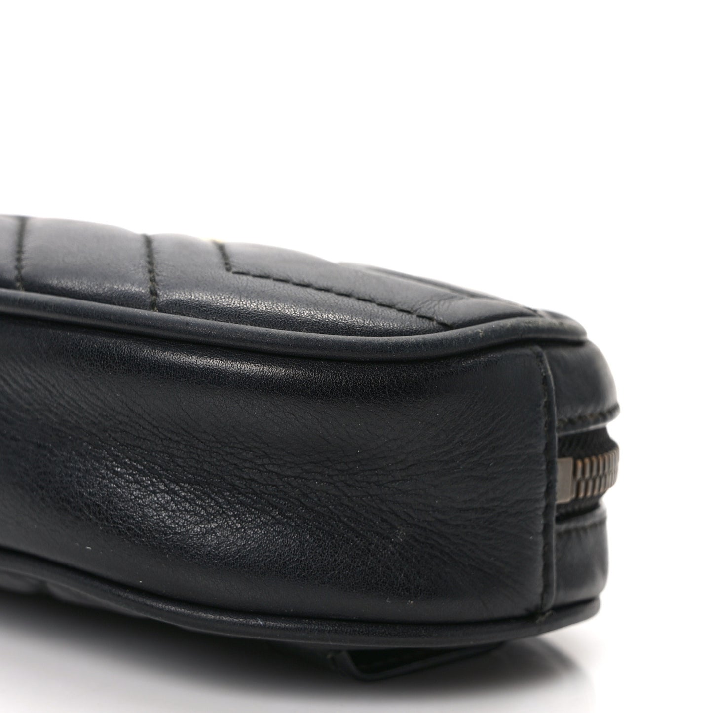 Calfskin Matelasse GG Marmont Belt Bag 85 34 Black