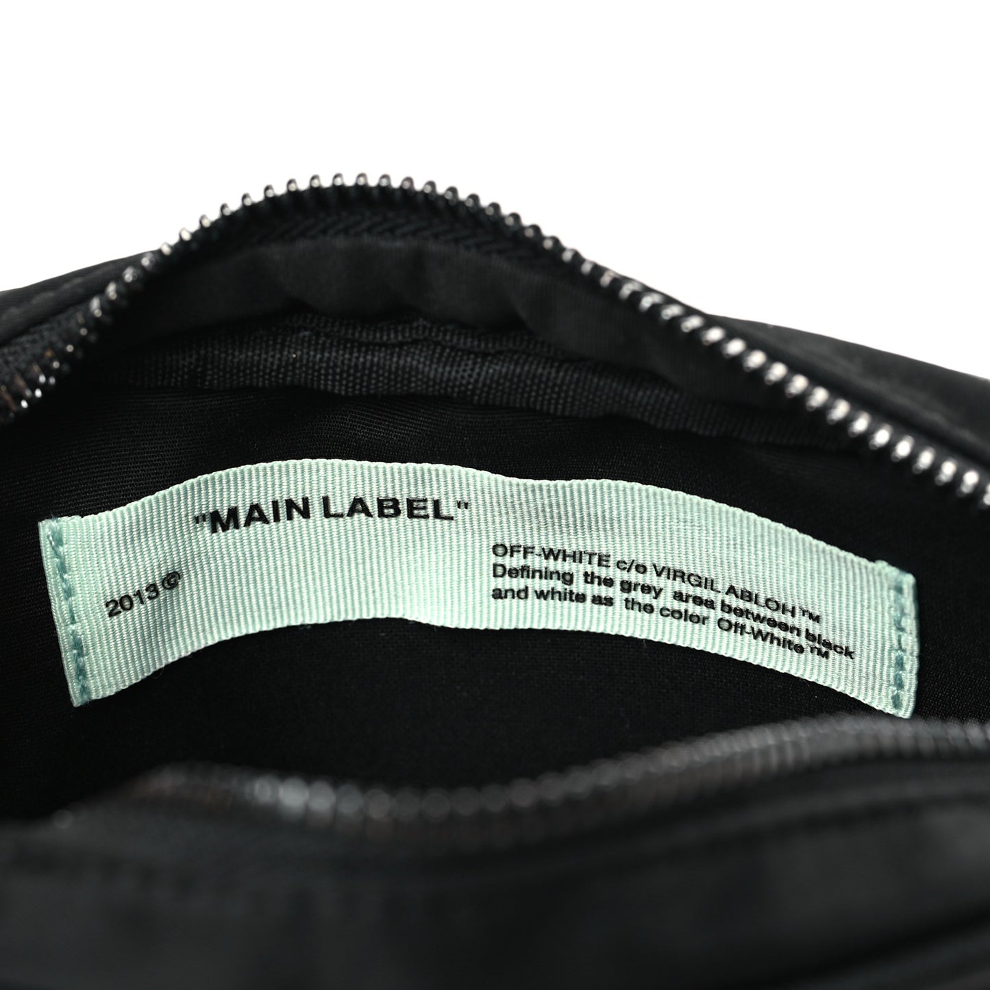 Nylon Logo Print Crossbody Bag Black