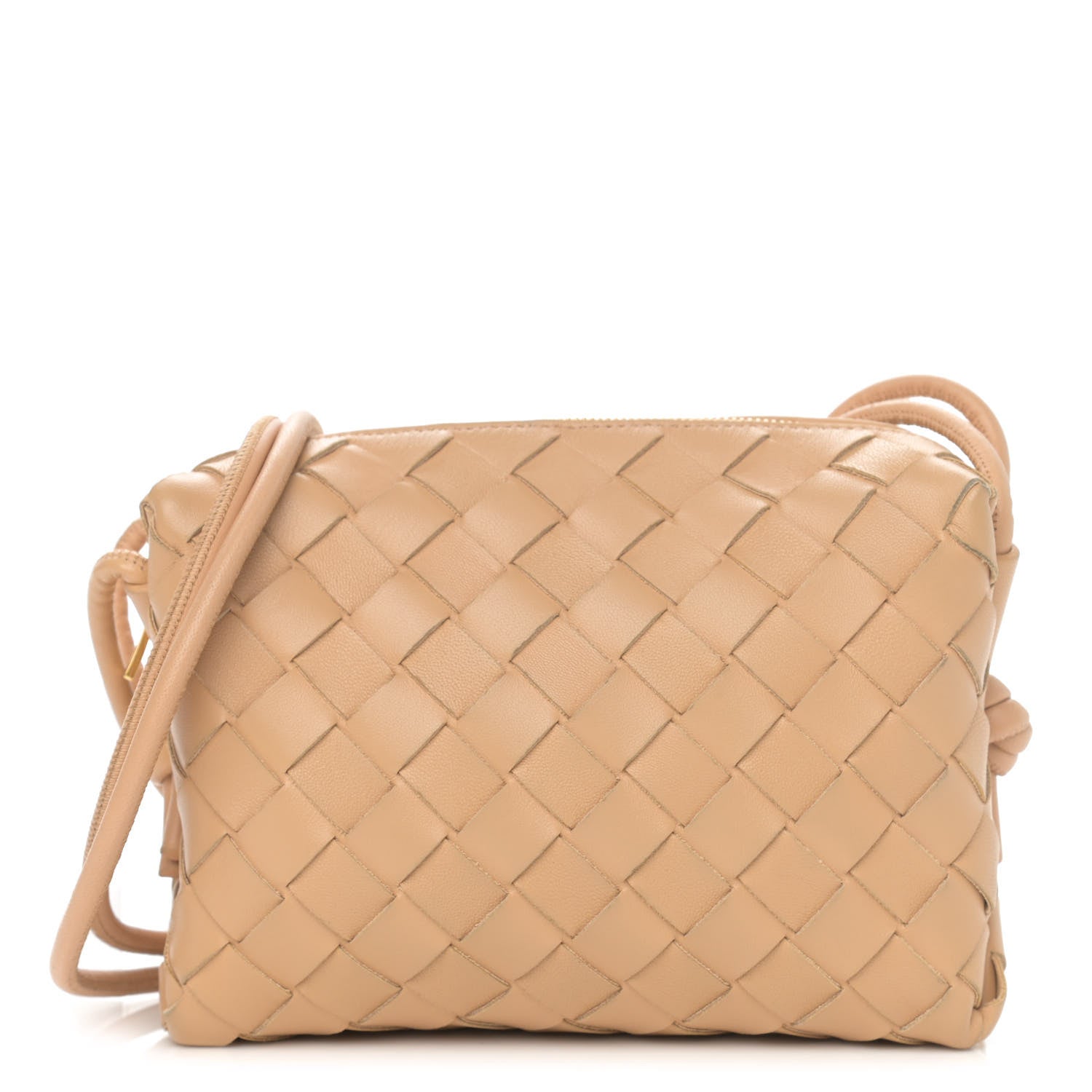 Bottega Veneta Nappa Intrecciato Mini Loop Camera Bag Almond 1 of 14