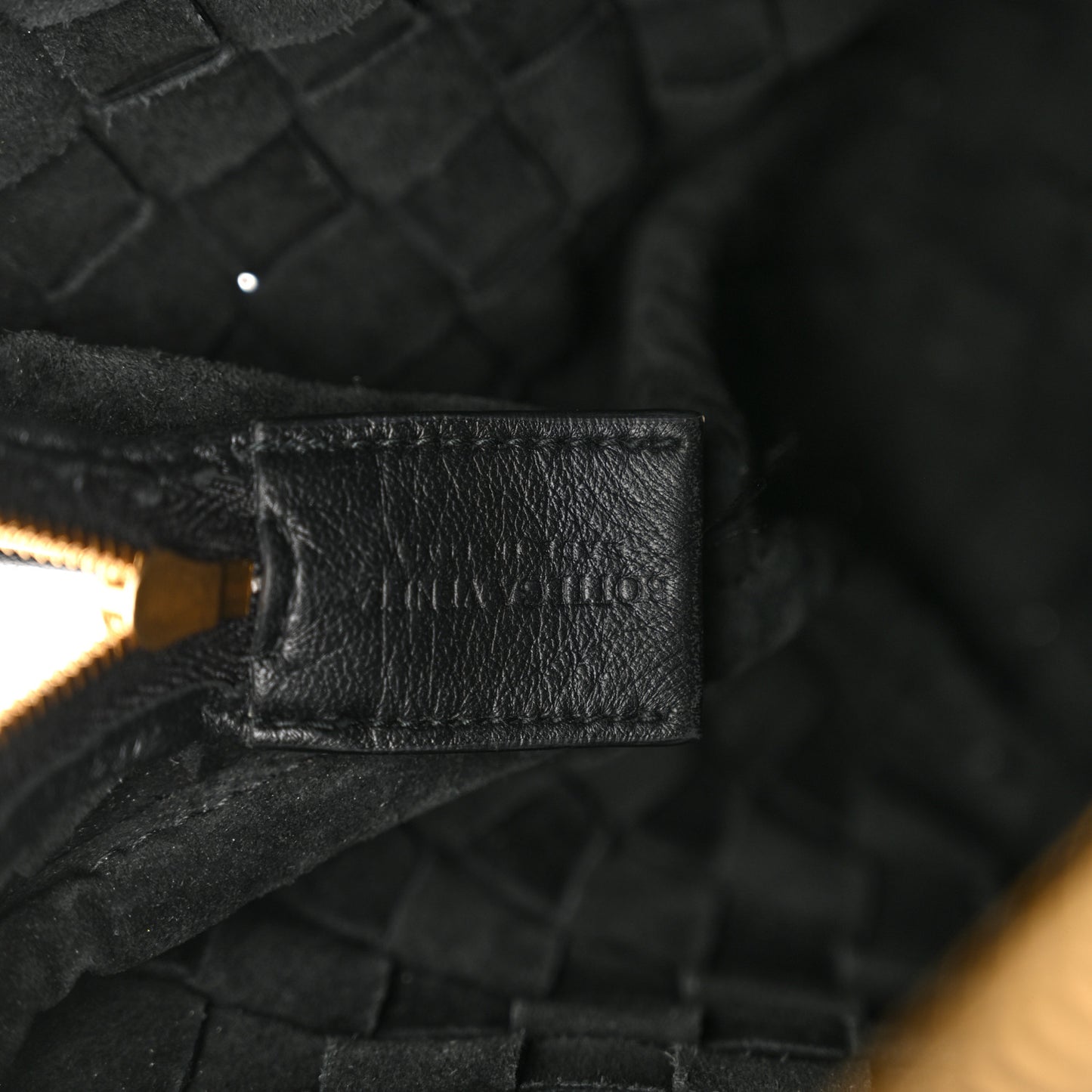 Nappa Intrecciato Medium Loop Camera Bag Black