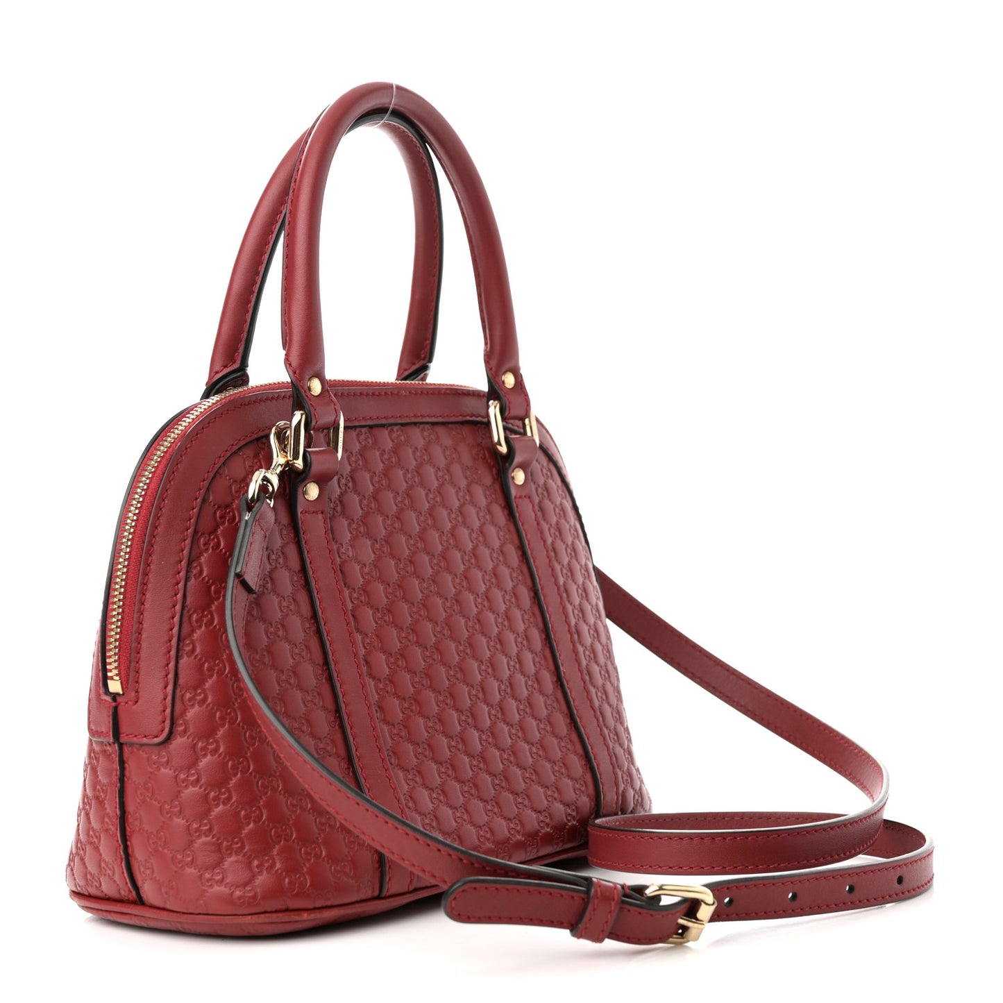 Soft Microguccissima Mini Dome Bag Rosso