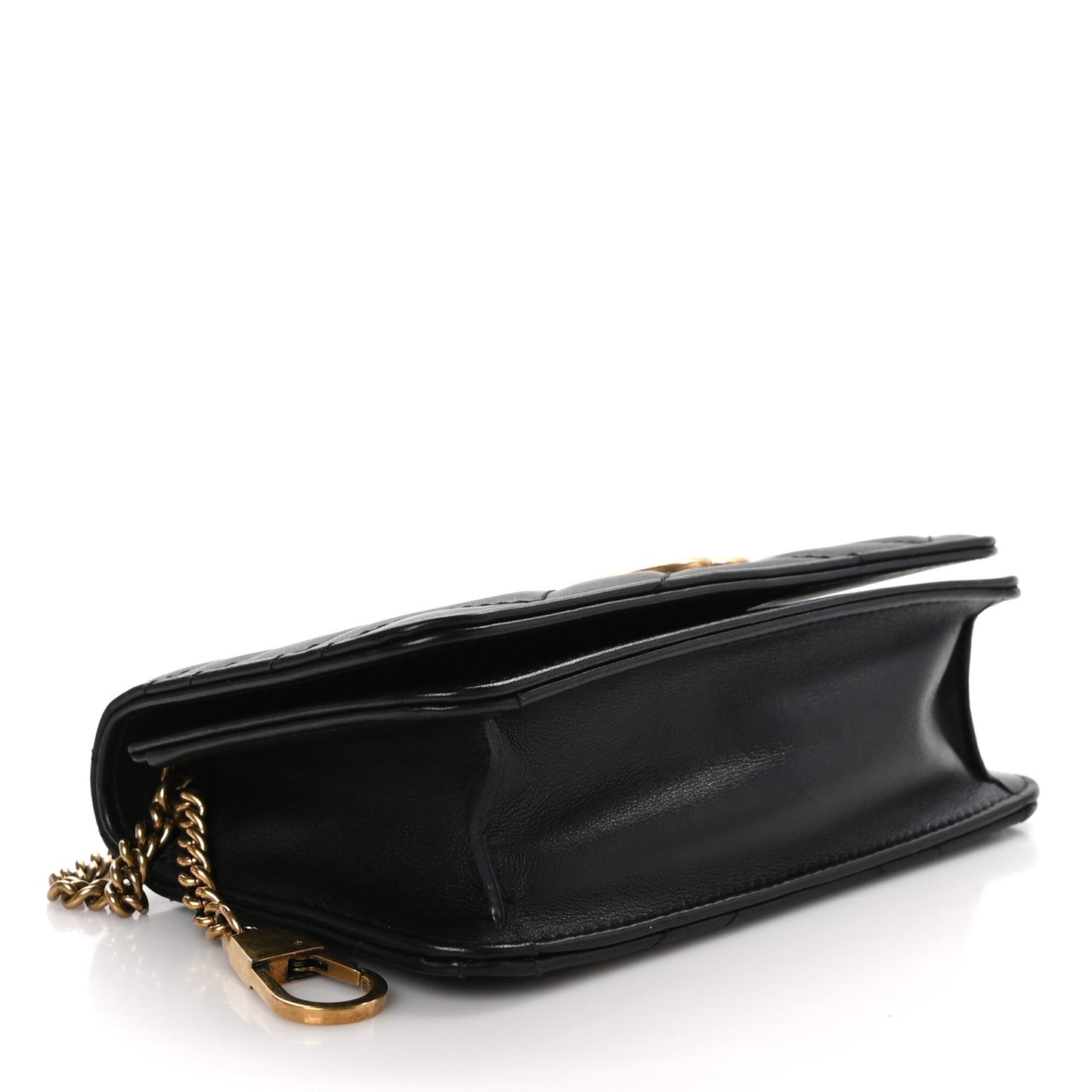 Calfskin Matelasse GG Marmont Mini Bag Black