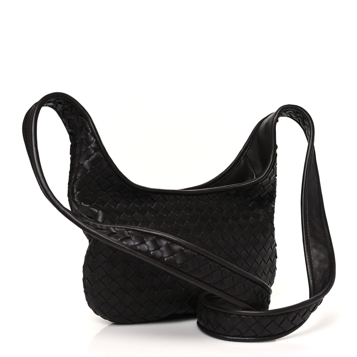 Nappa Intrecciato Small Veneto Crossbody Bag Fondant