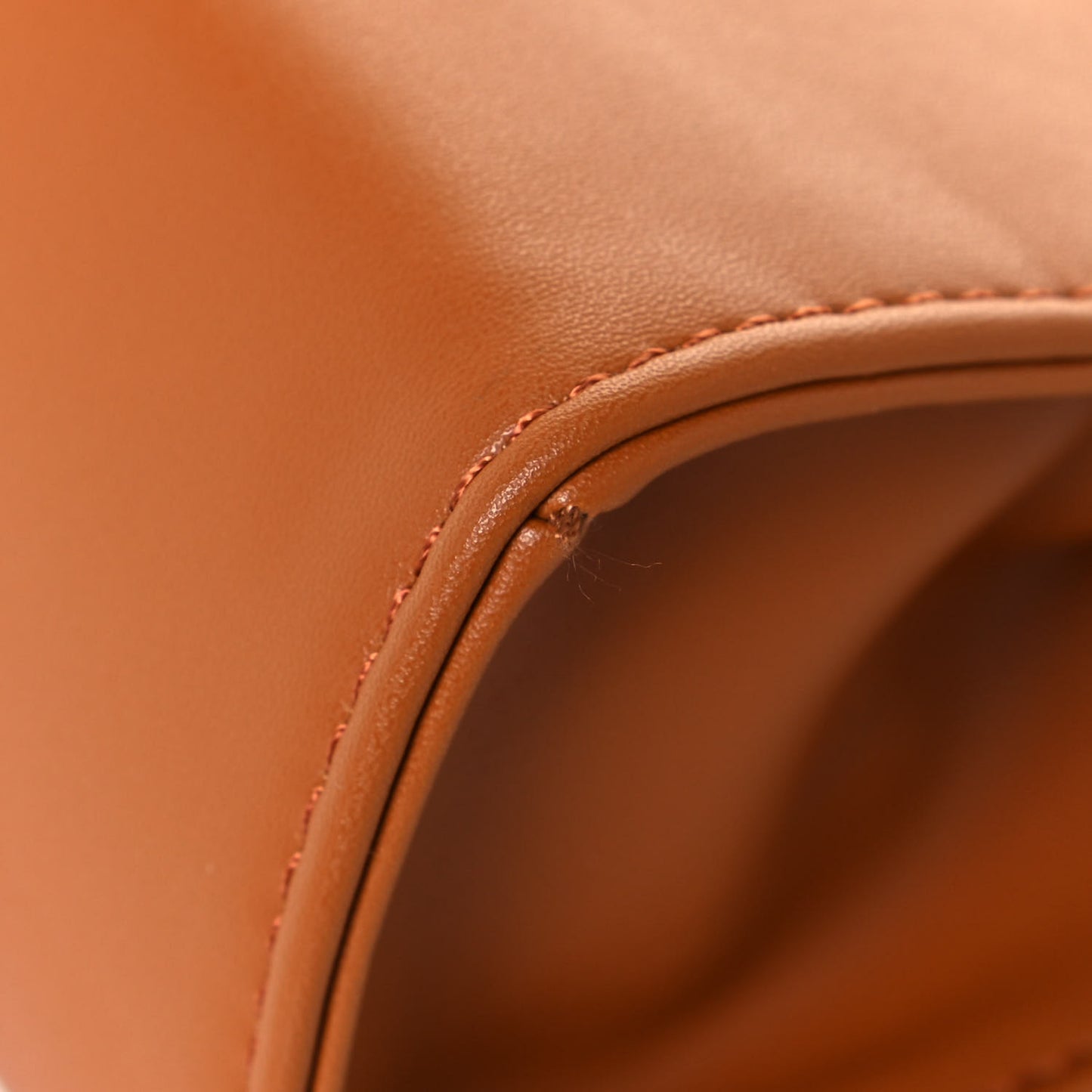 Vegan Leather Small Shopping Bag Tan