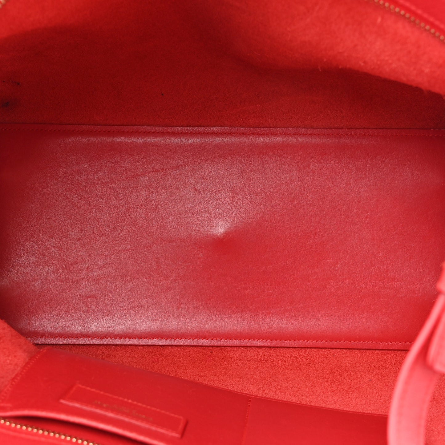 Calfskin Small Monogram Cabas Lipstick Red