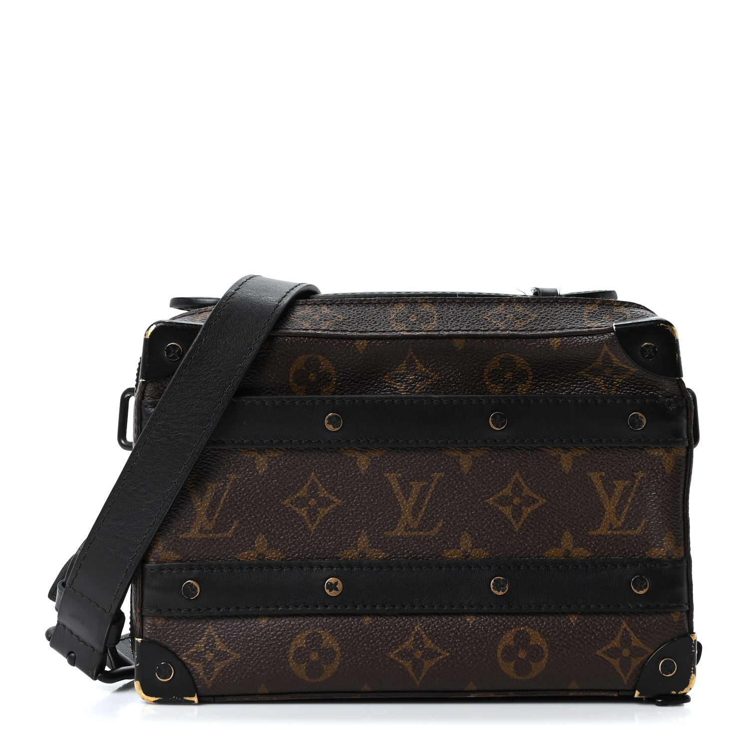Louis Vuitton Monogram Macassar Handle Soft Trunk Black 1854728