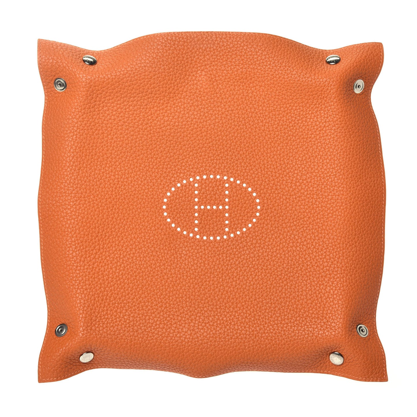 Taurillon Clemence Mises et Relances Change Tray Orange