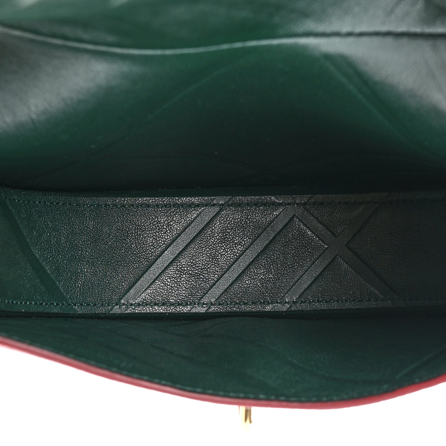 Calfskin Mini Rocking Horse Crossbody Dark Red