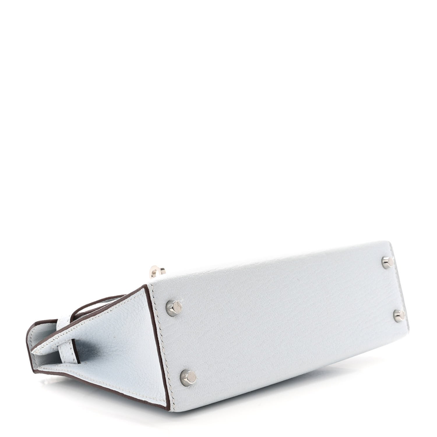 Hermes Chevre Mysore Mini Kelly Sellier 20 Bleu Brume 4 of 17