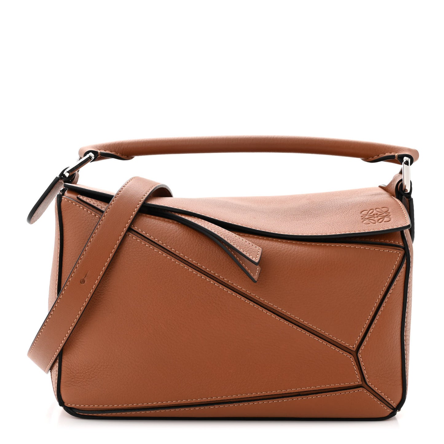 Calfskin Small Puzzle Bag Tan