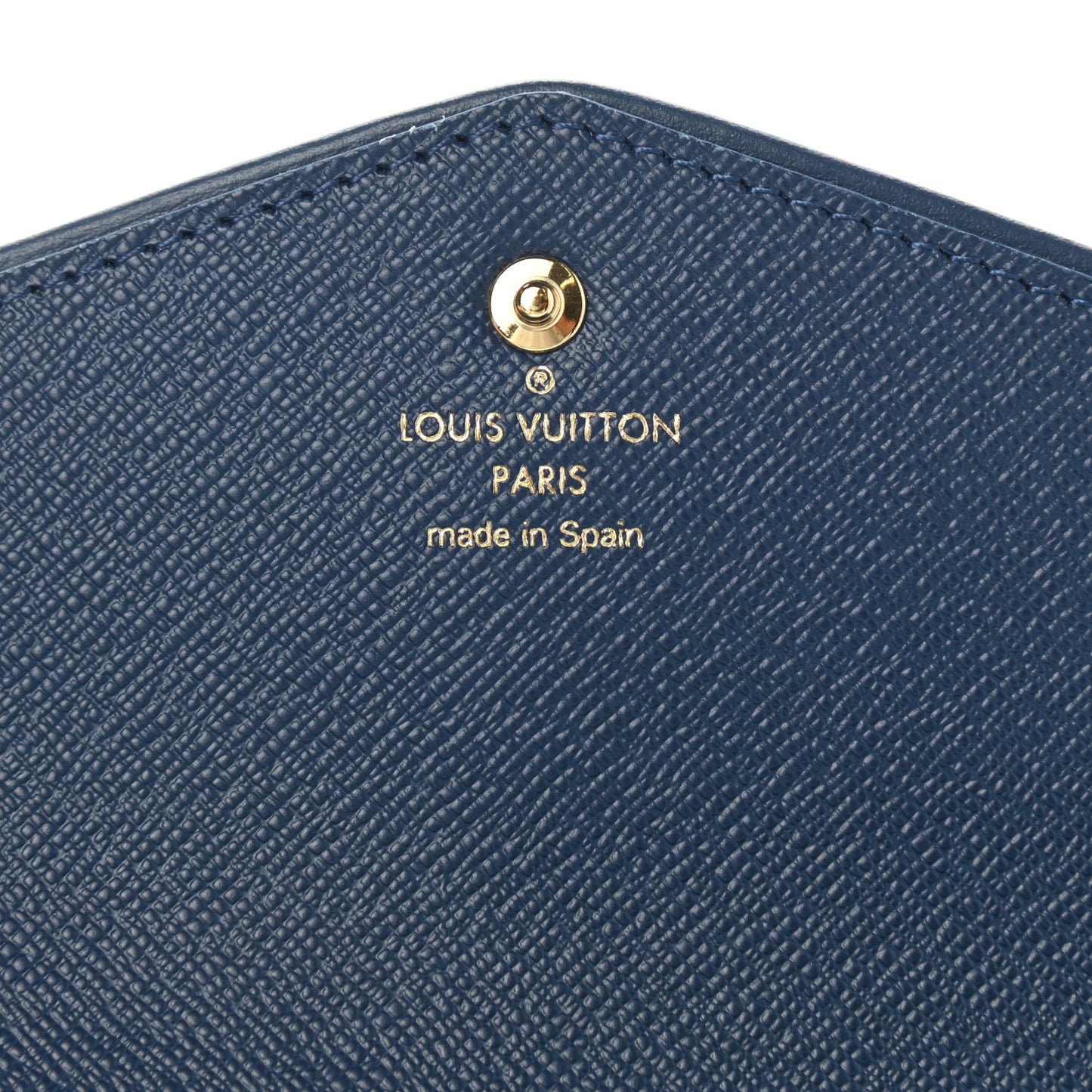 Monogram Jacquard Denim Sarah Wallet Bleu