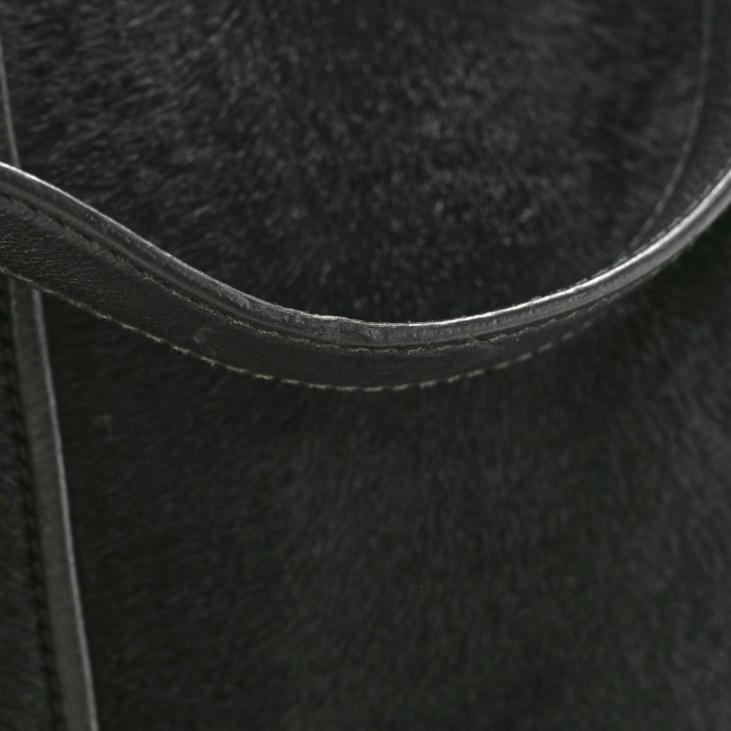 Calf Hair Large Muse Black