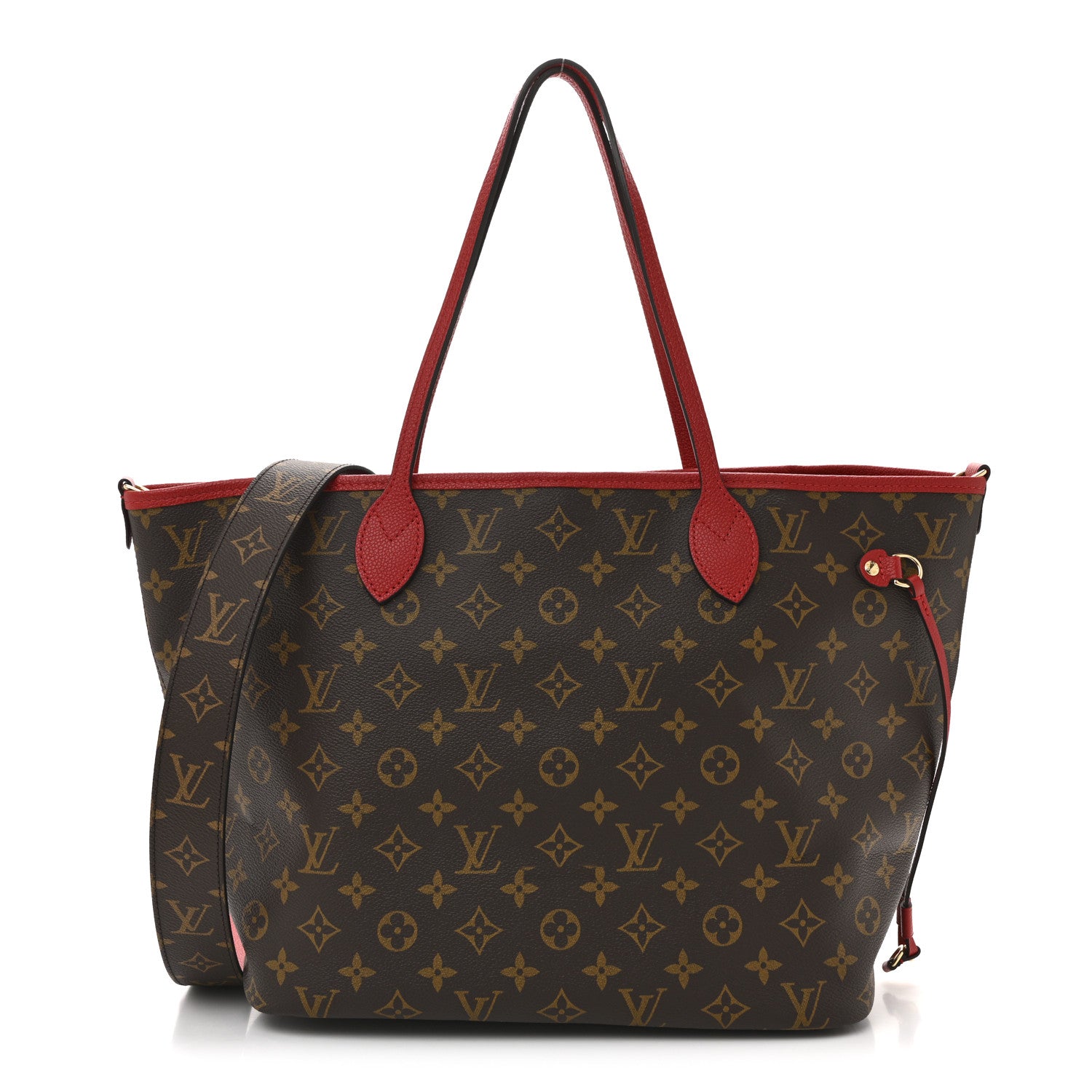 Louis Vuitton レッド トートバッグ Louis Vuitton Monogram Inside Out Neverfull Bandouliere MM Sari