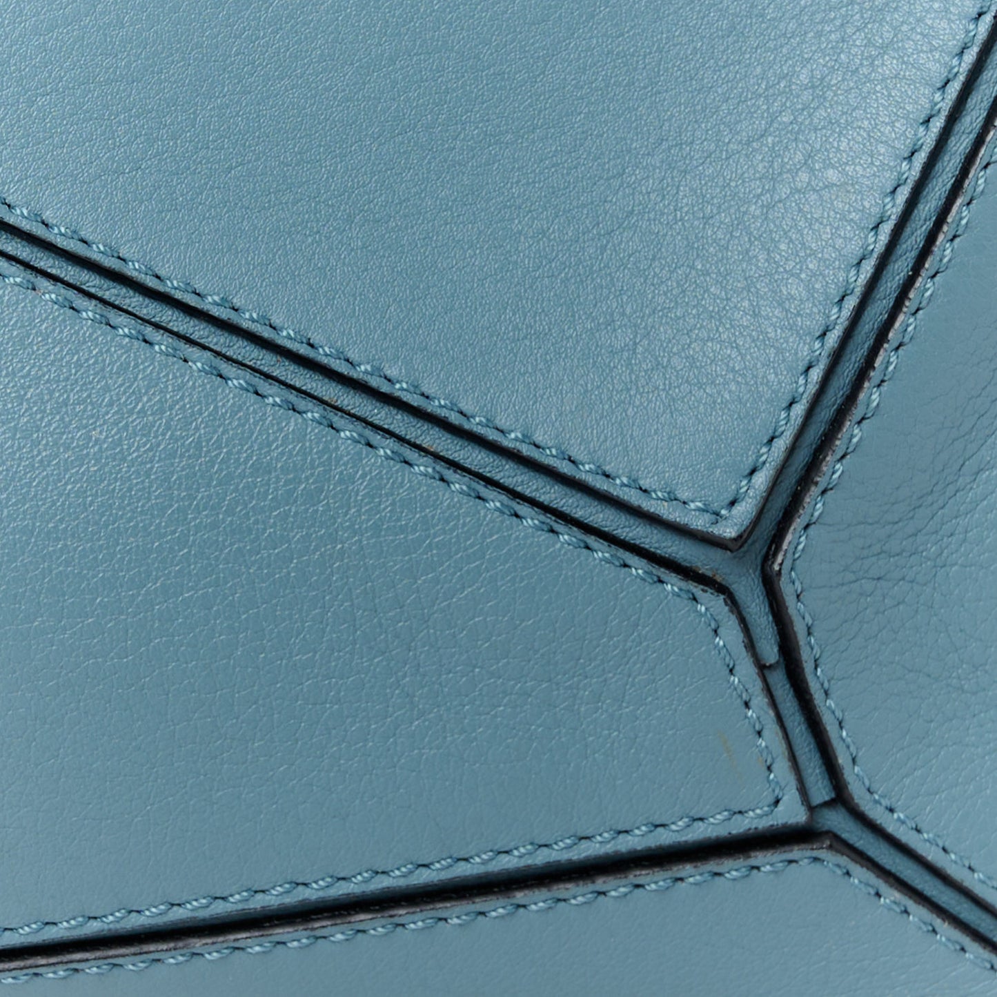 Calfskin Small Puzzle Bag Stone Blue