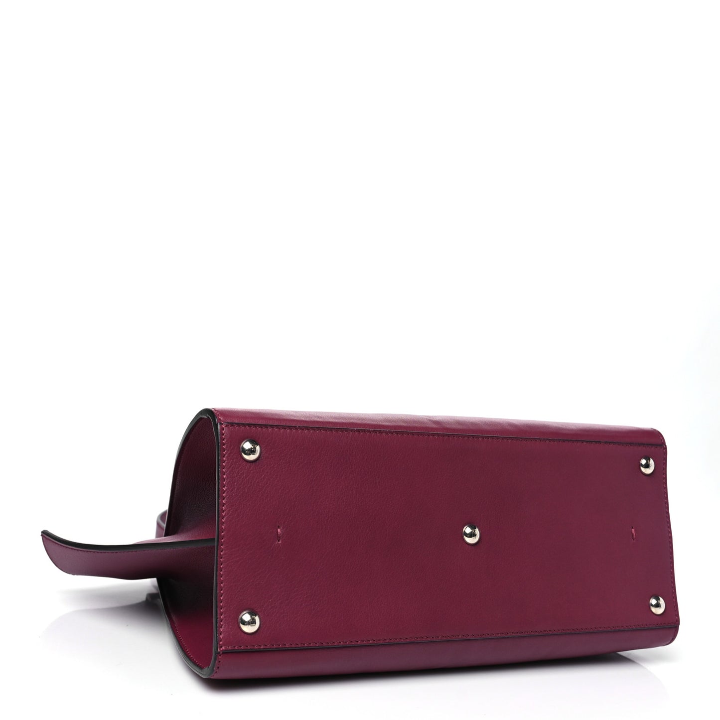 Vitello Dolce Marmol Shiny Nappa Petite 3Jours Tote Bordeaux