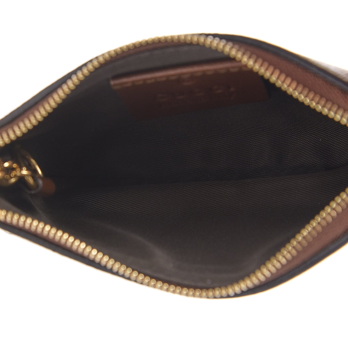 GG Supreme Monogram Key Case Brown
