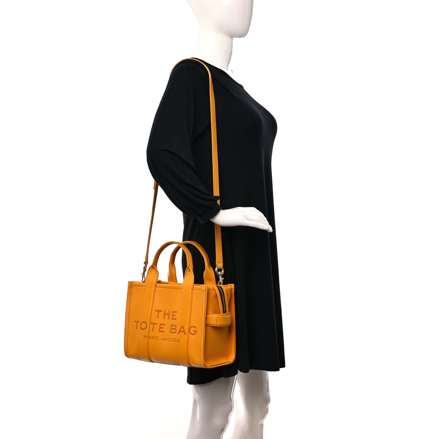 Grained Calfskin Small The Tote Bag Artisan Gold