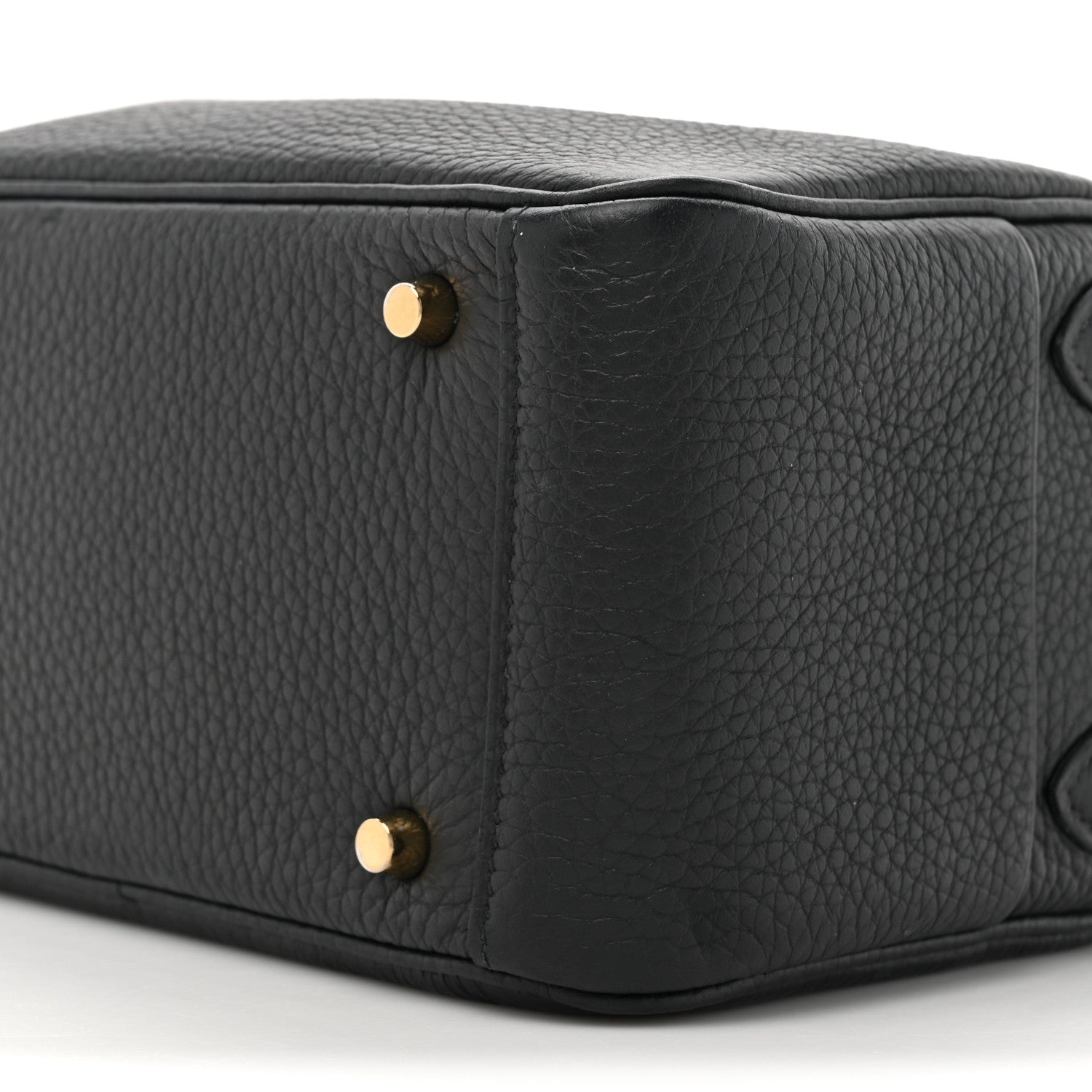 Hermes Taurillon Clemence Mini Lindy 20 Black 9 of 13