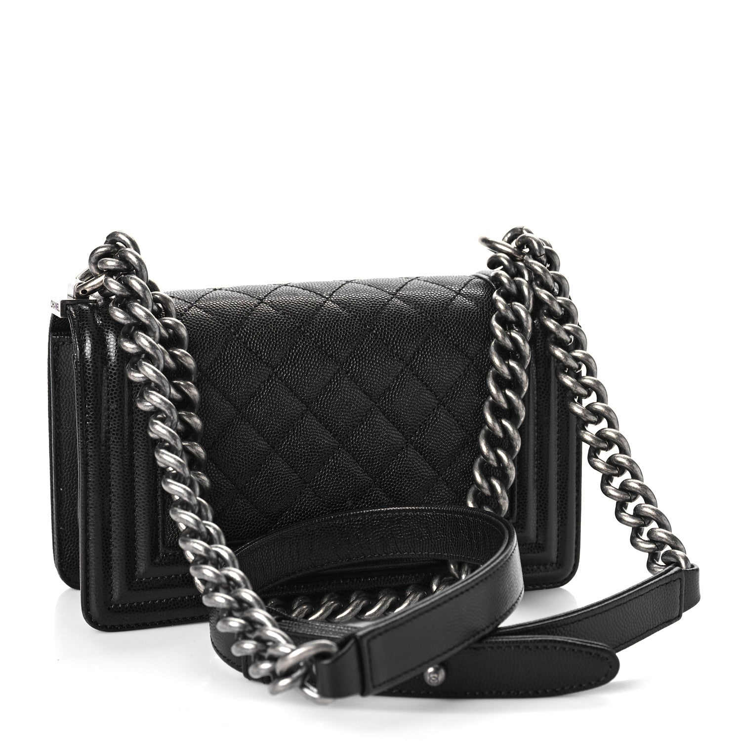 Chanel Caviar Quilted Small Boy Flap Black 3 of 11