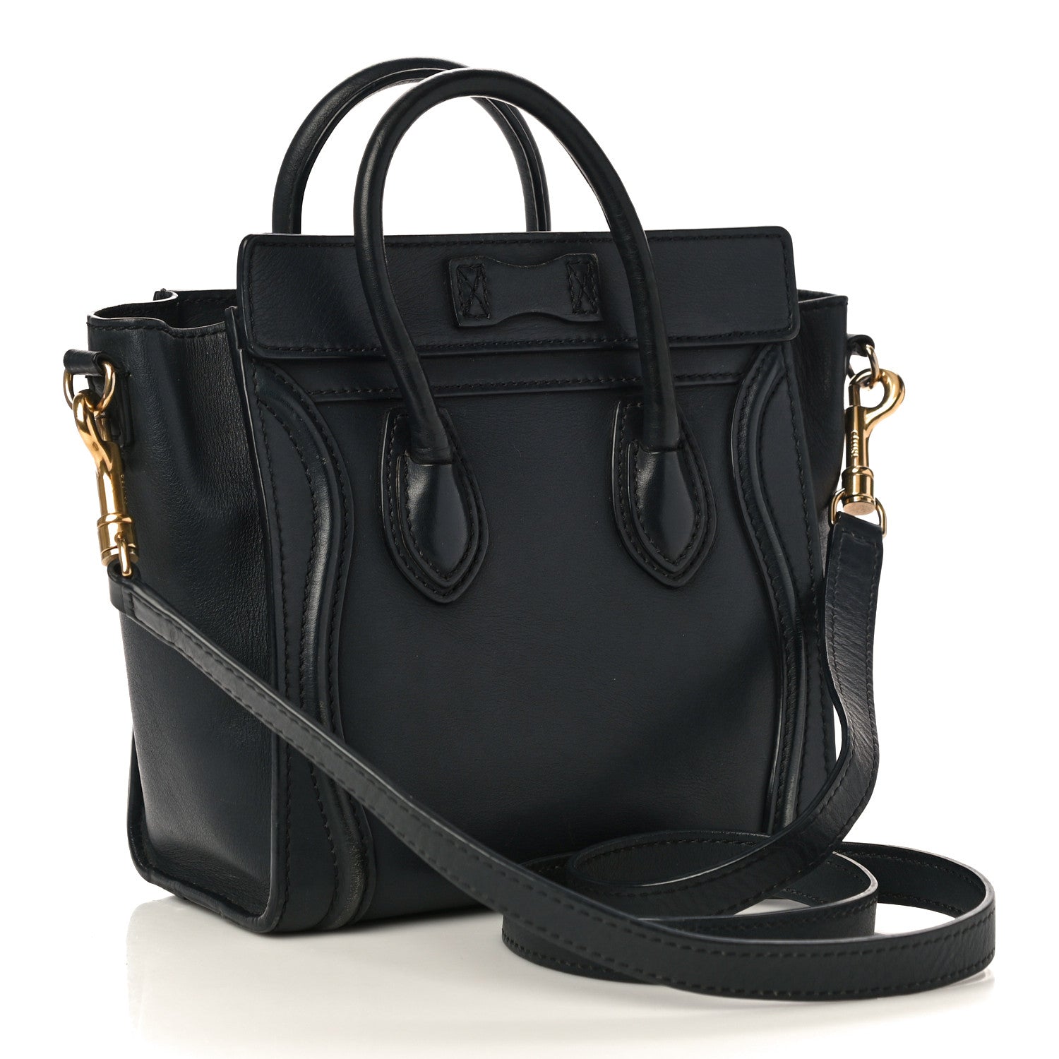 Celine Smooth Calfskin Nano Luggage Orage 3 of 13