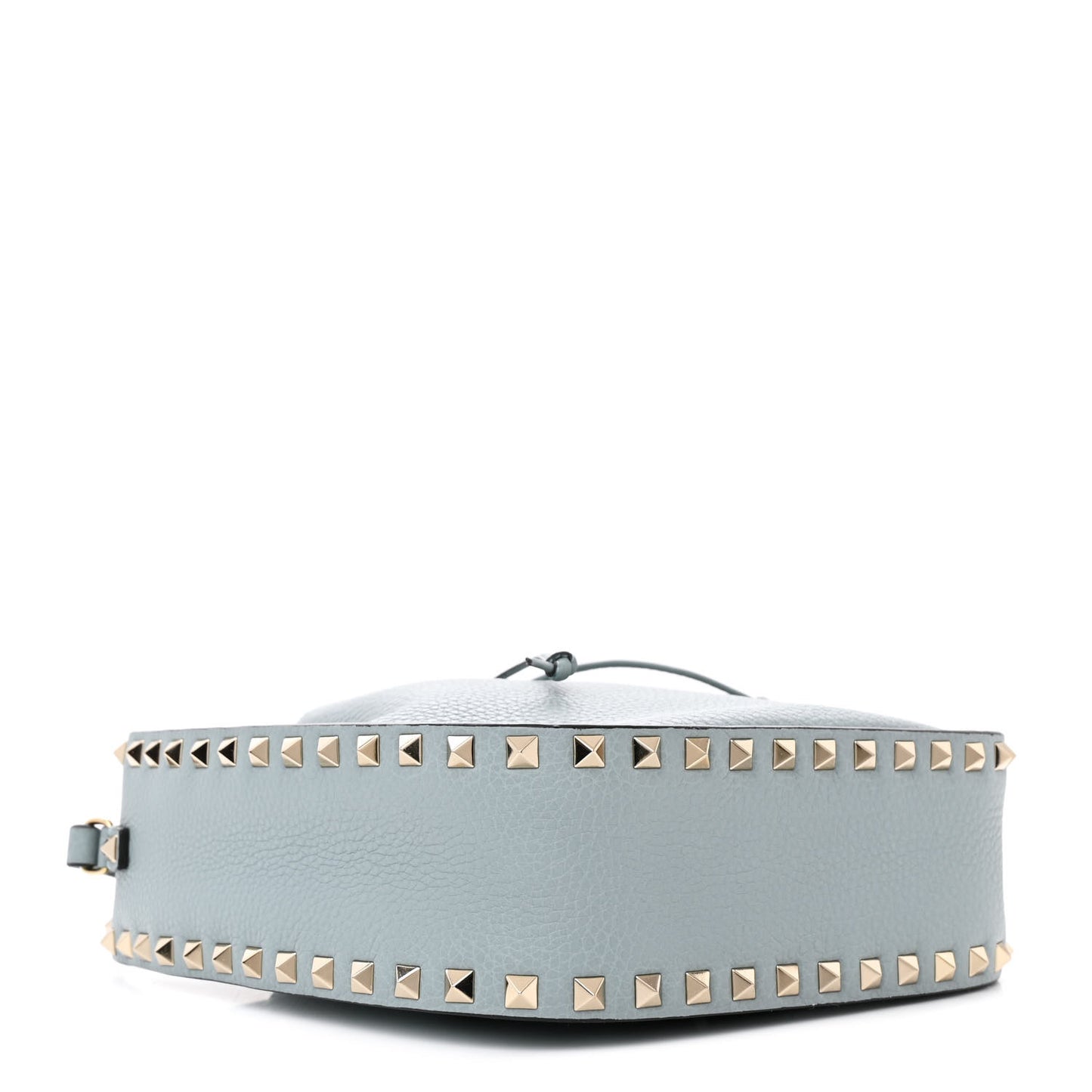 Grained Calfskin Rockstud Bucket Bag Amadeus