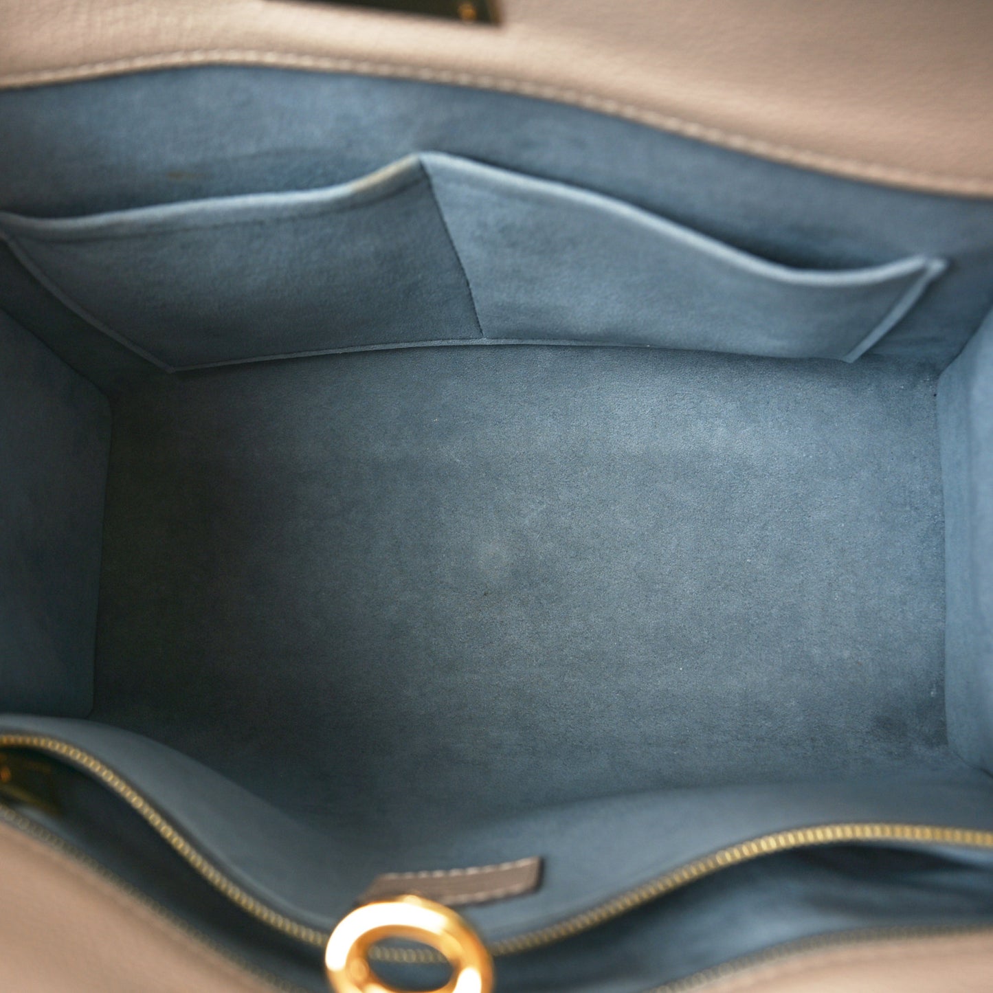 Calfskin Monogram On My Side MM Greige