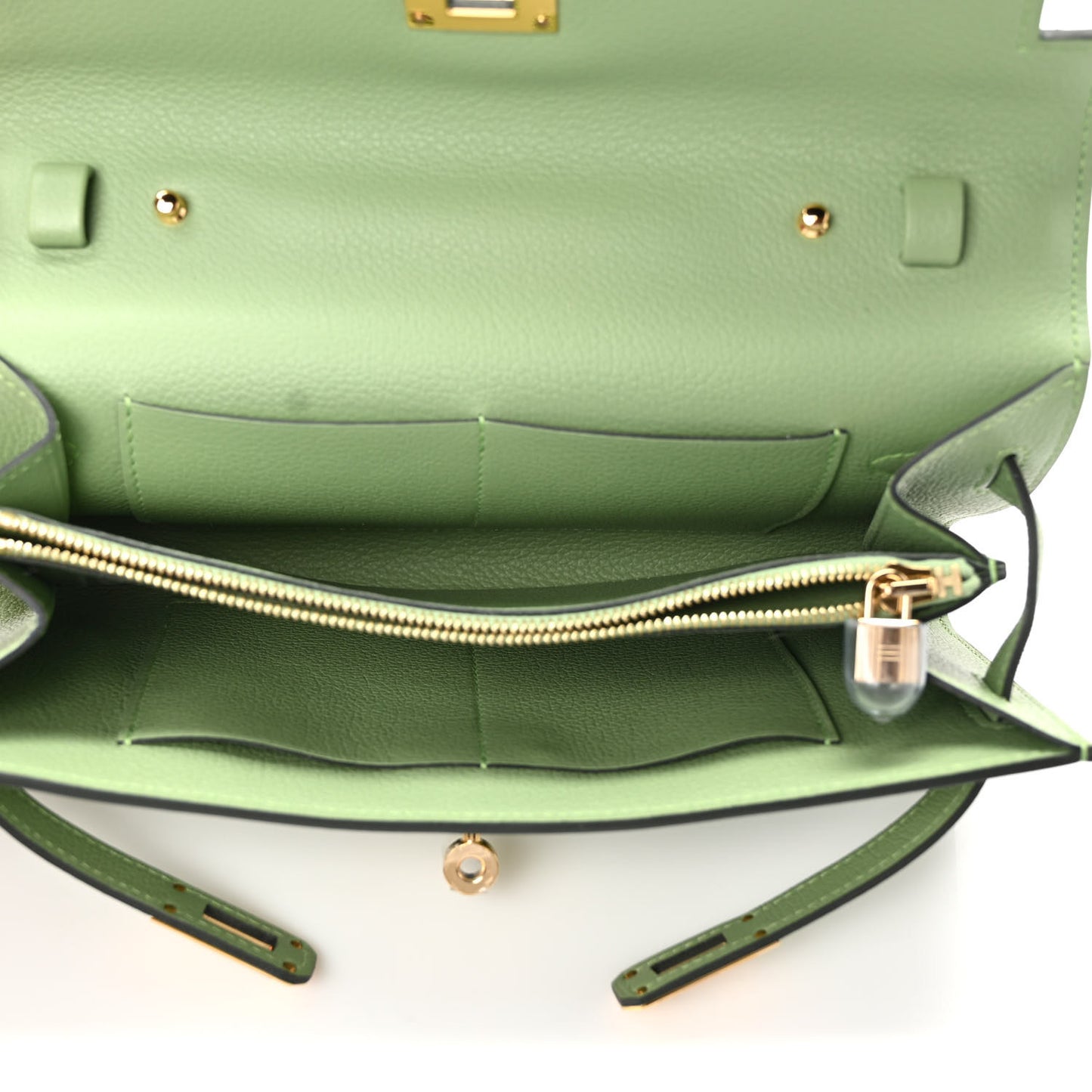 Evercolor Kelly Wallet To Go Vert Criquet