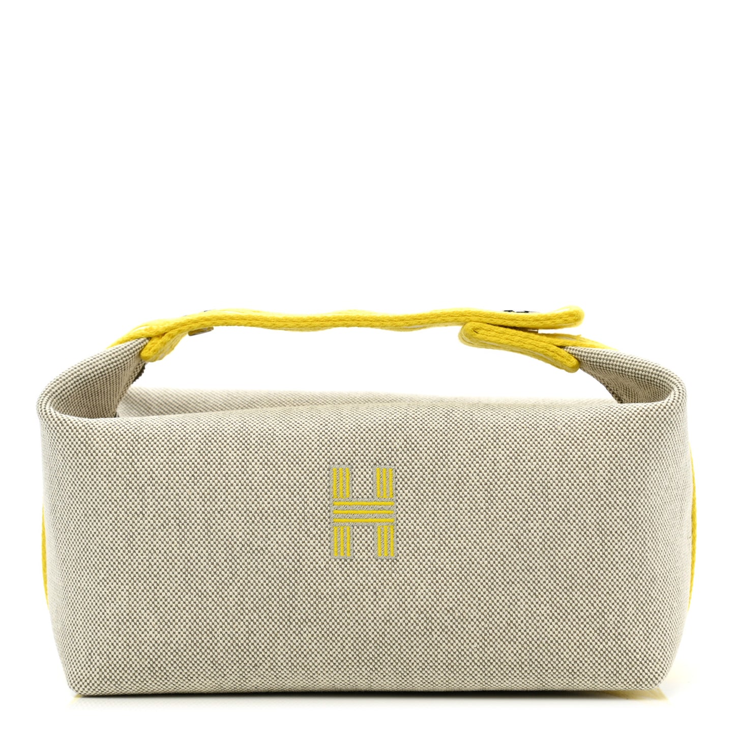 Canvas Small Bride-A-Brac Pouch Natural Jaune Citron