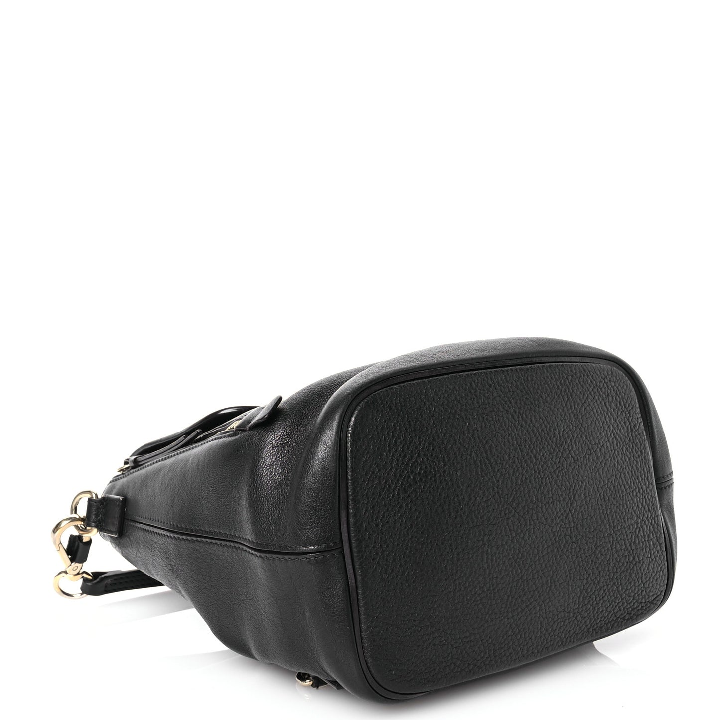 Suede Calfskin Small Faye Backpack Black