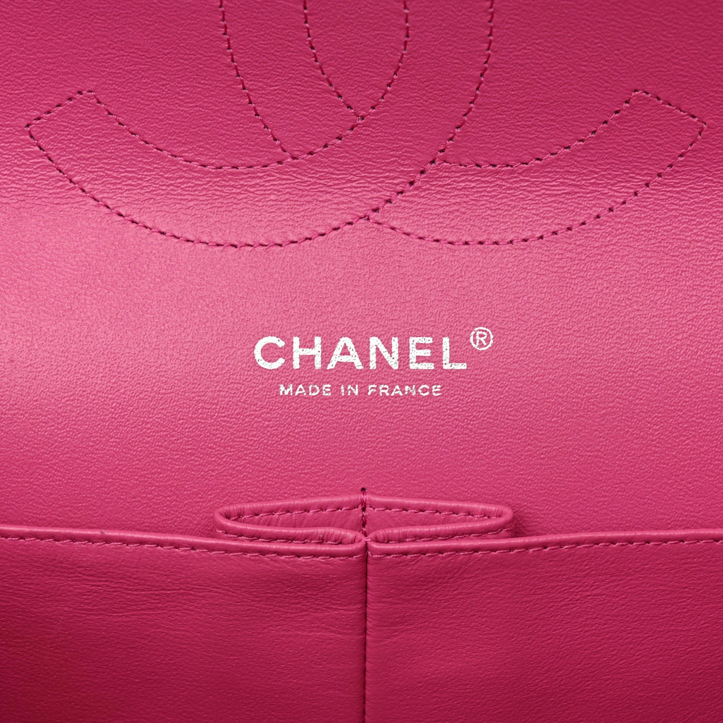 Iridescent Caviar Quilted Jumbo Double Flap Pink