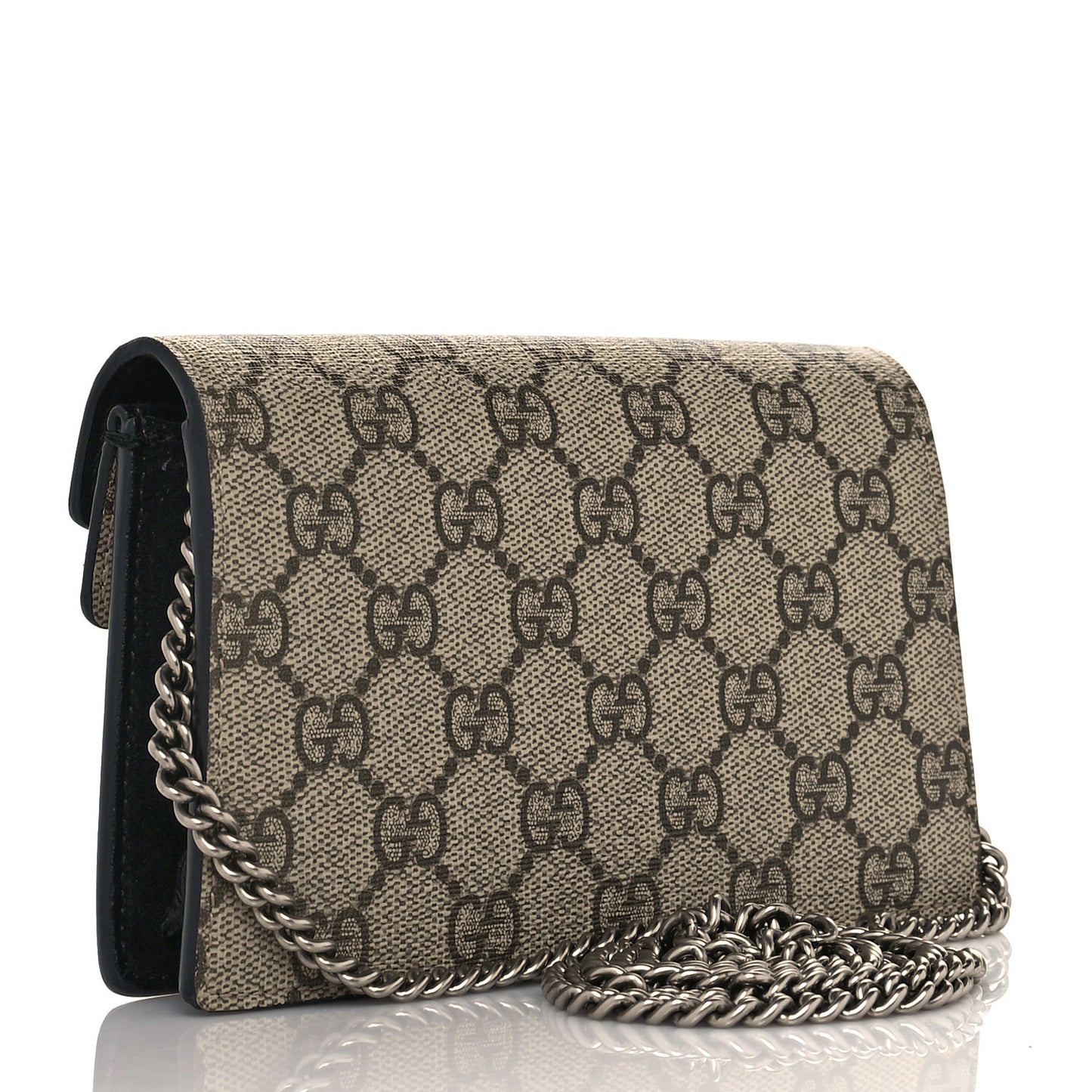 GG Supreme Monogram Super Mini Dionysus Shoulder Bag Black