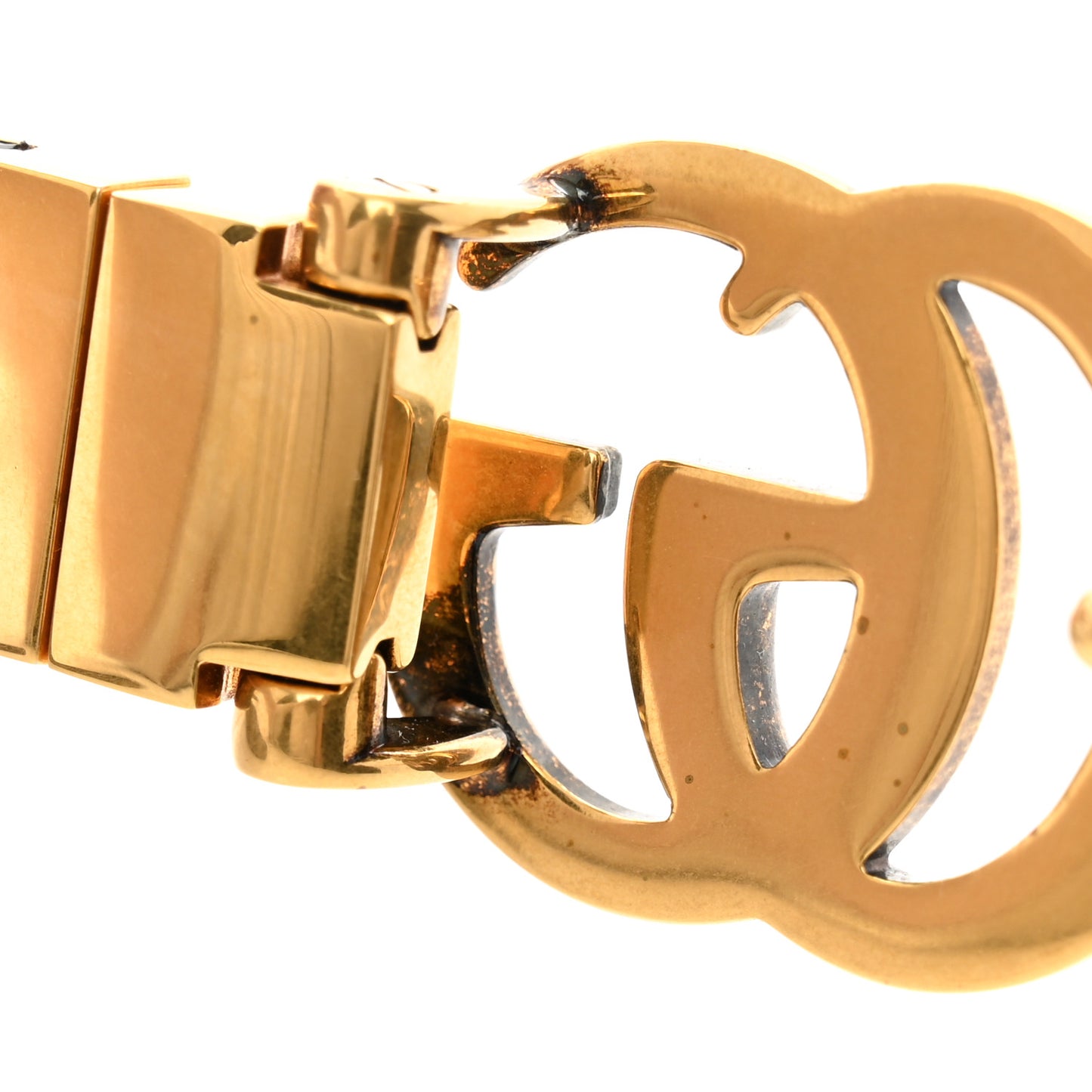 Calfskin GG Supreme Monogram Double G Reversible 20mm Belt 80 32 Beige Ebony Black