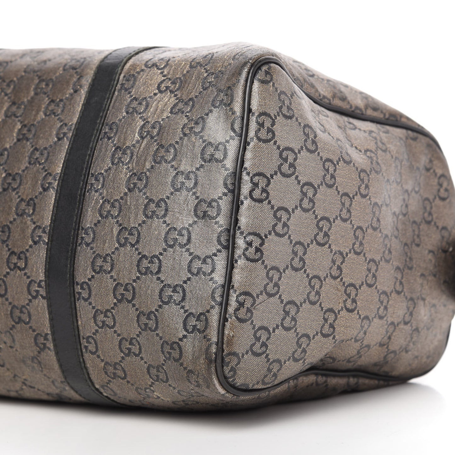 Metallic Monogram Canvas Medium Joy Boston Black