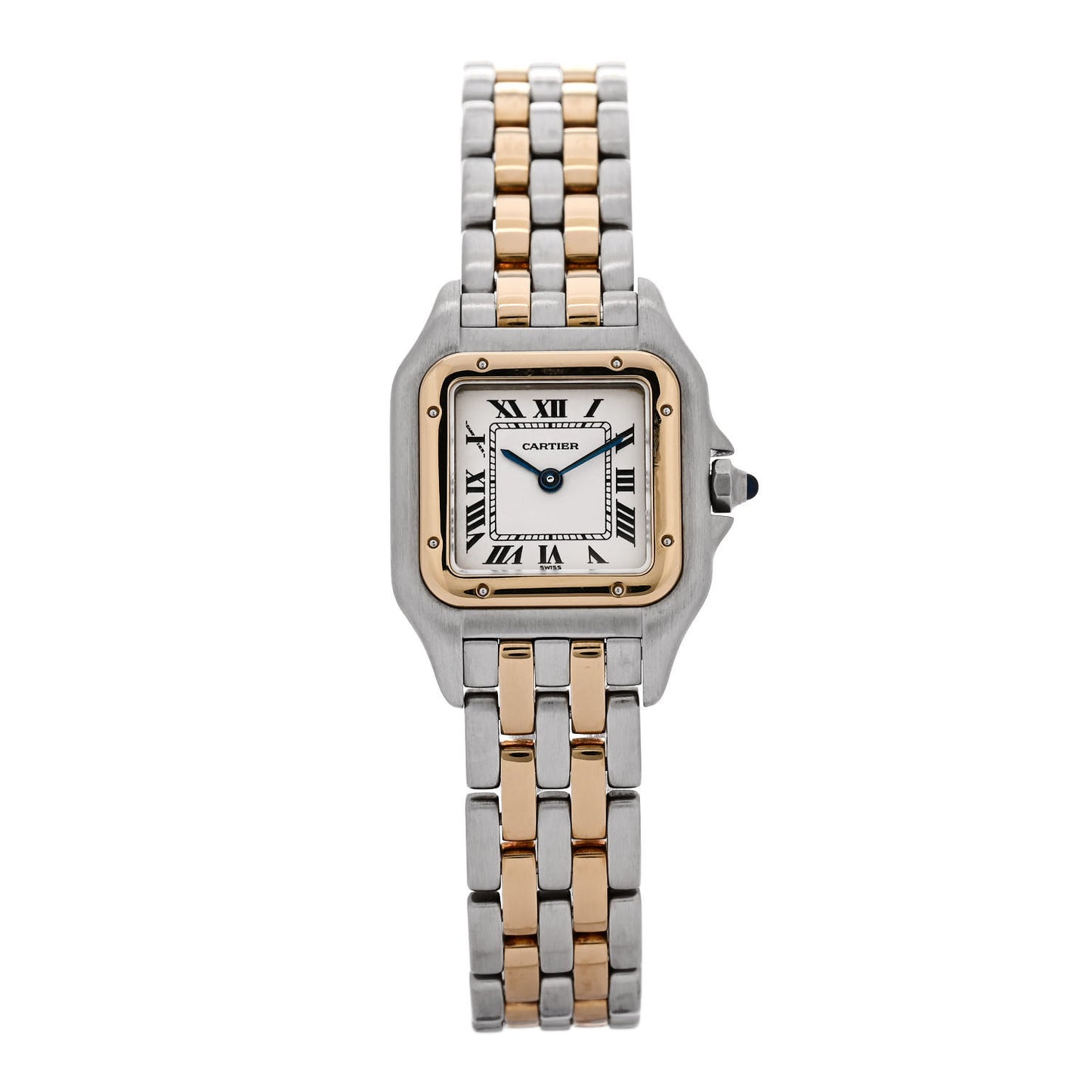 Stainless Steel 18K Yellow Gold 22mm Panthere Quartz Watch