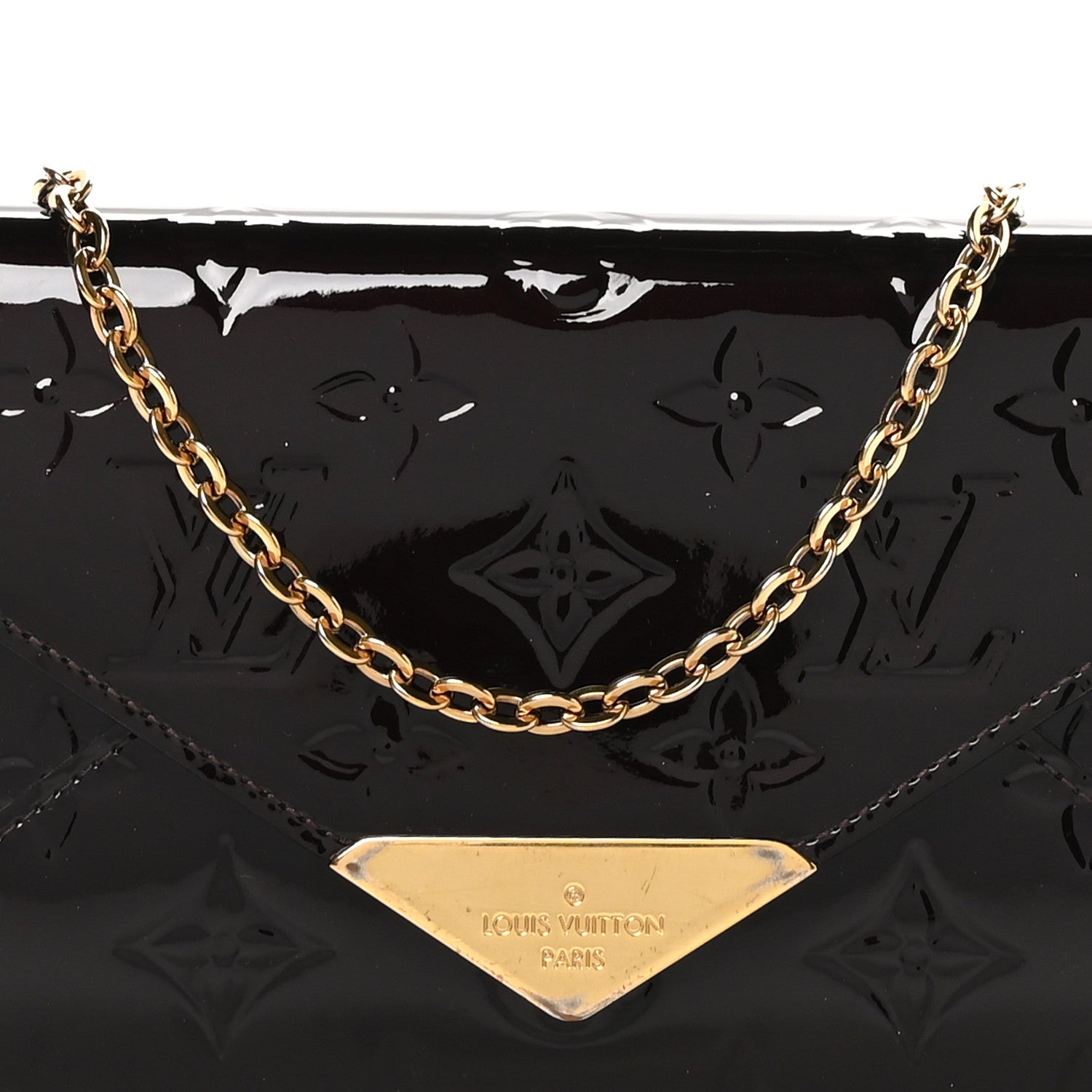 Louis Vuitton Vernis Mira MV Chain Wallet Amarante 8 of 10