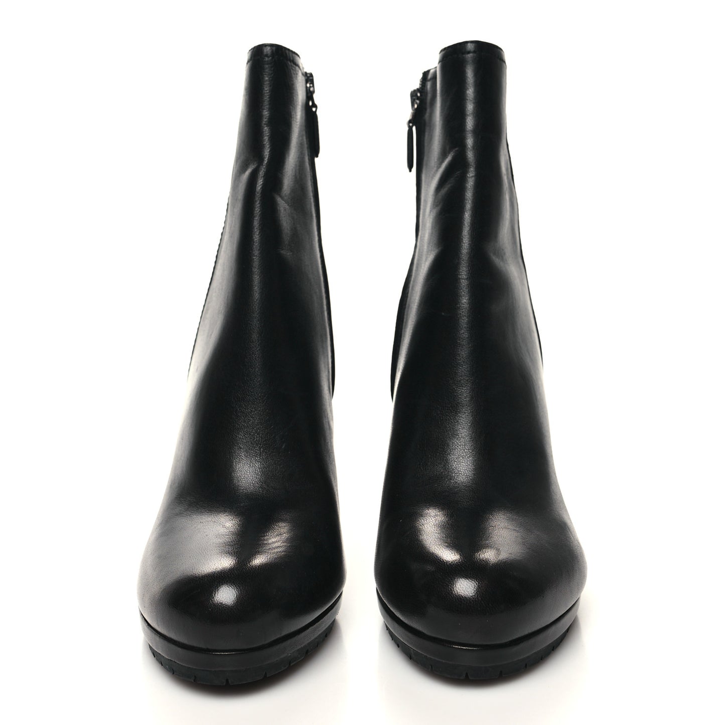 Vitello Wedge Ankle Boots 39.5 Black