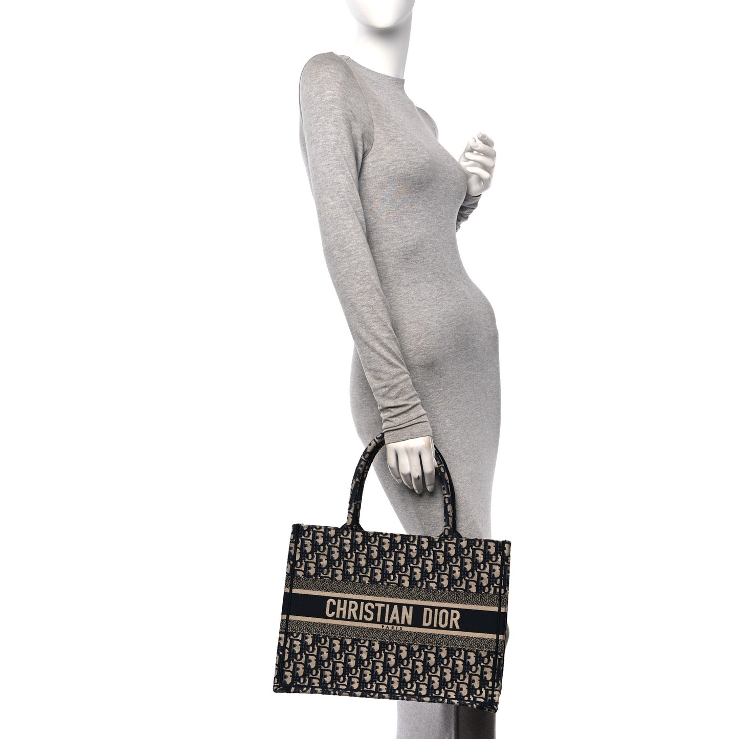 Oblique Medium Book Tote Blue Multicolor