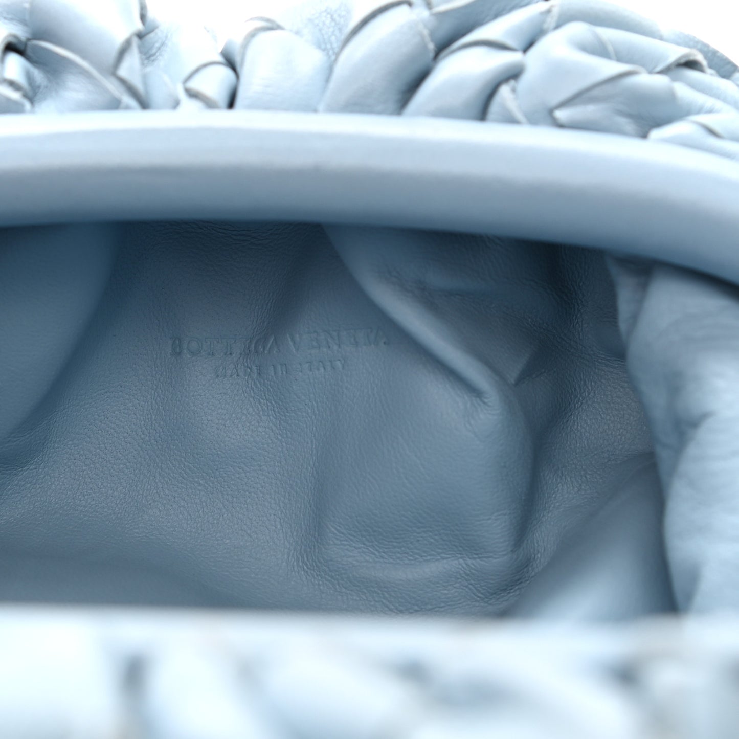 Nappa Intrecciato The Mini Pouch Ice