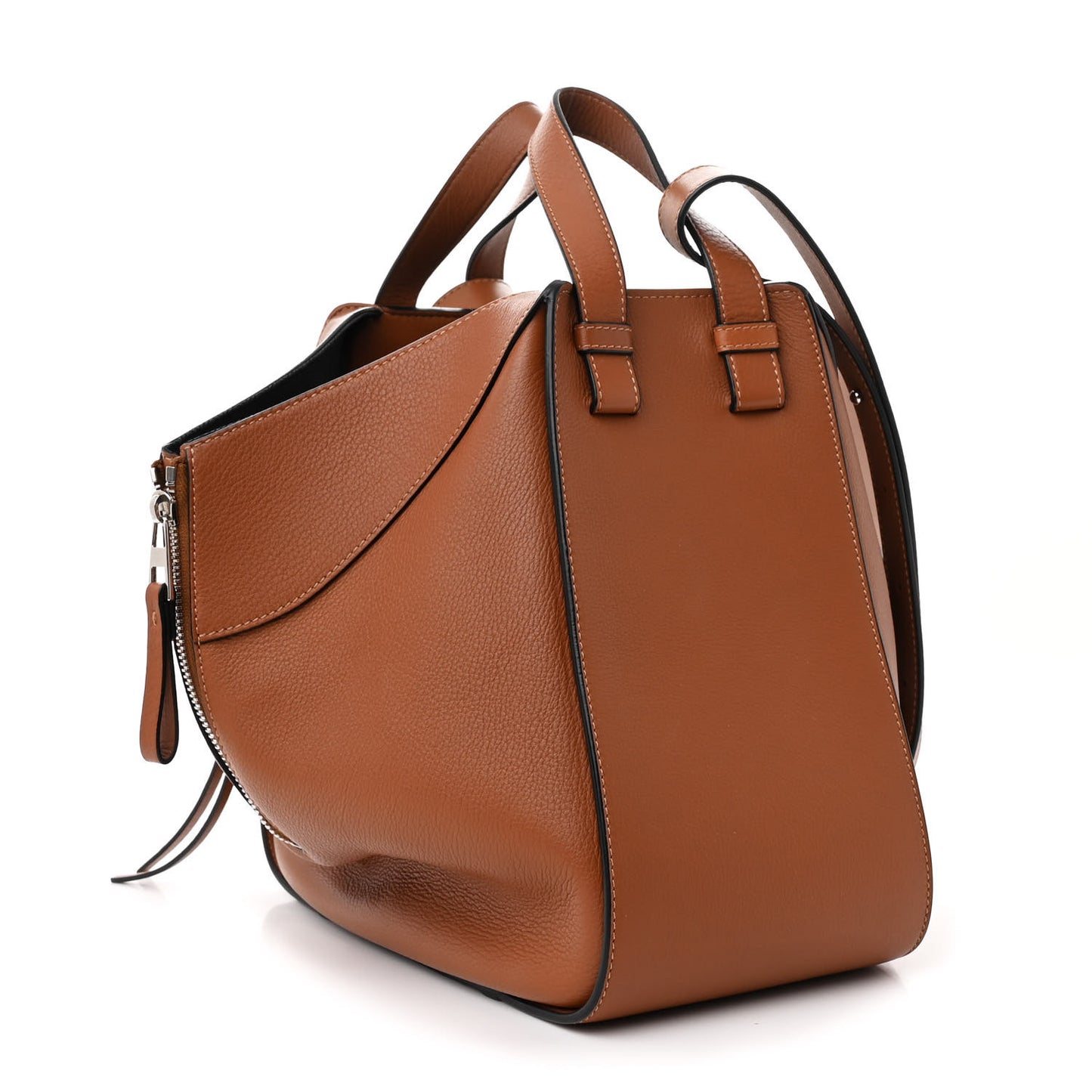 Calfskin Small Hammock Shoulder Bag Tan