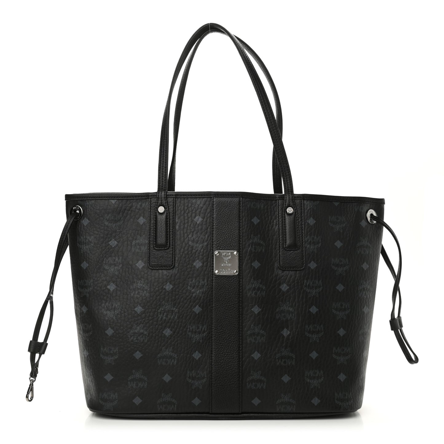 Visetos Medium Liz Reversible Shopper Tote Black